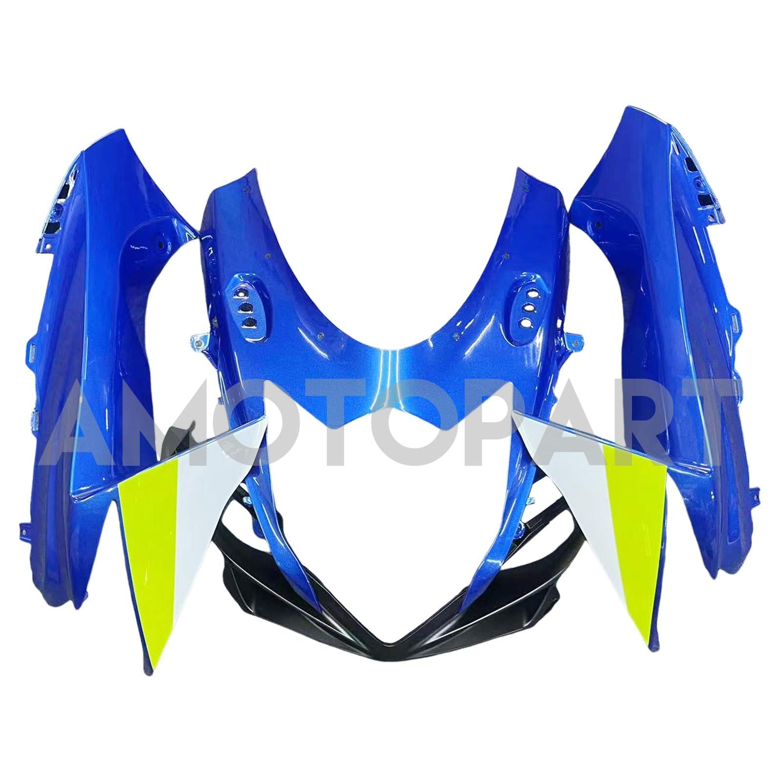 Amotopart 2011-2025 K11 GSXR 600/750 Suzuki Blue mit Neon Yellow Accentverkaufskit