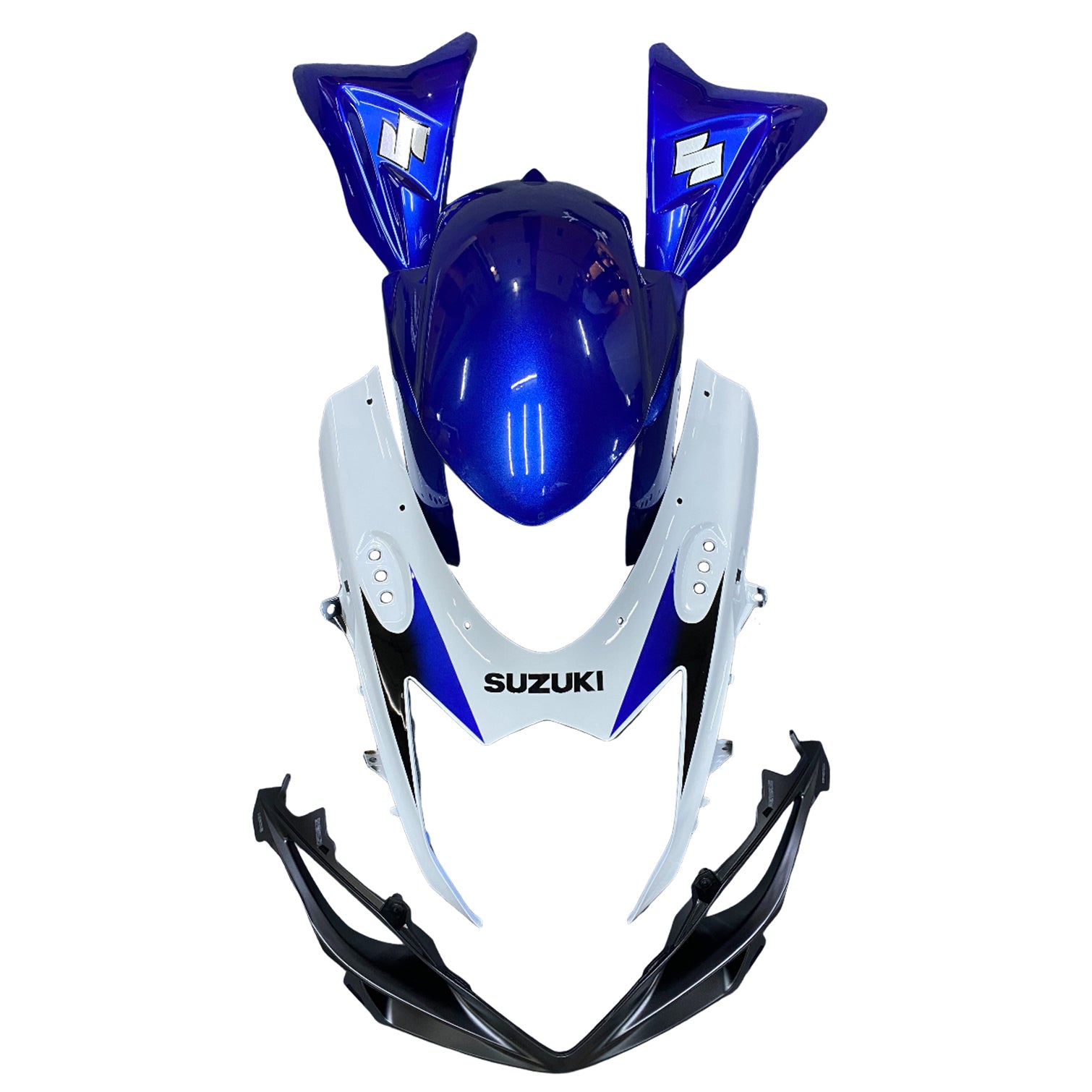 Amotopart 2011-2024 K11 GSXR 600/750 Suzuki Bleu&Blanc Style1 Kit de carénage