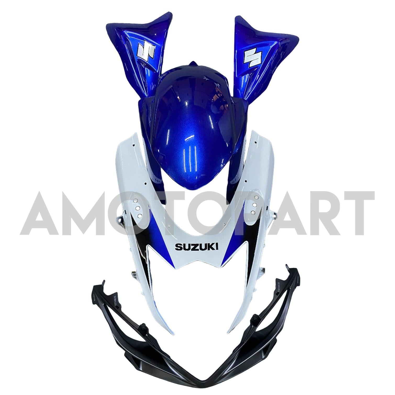 Amotopart 2011-2025 K11 GSXR 600/750 Suzuki Blue&White Style1 Fairing Kit