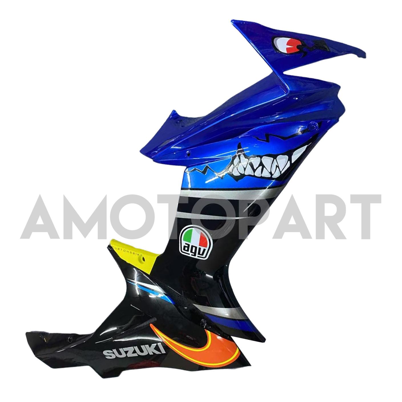 Amotopart 2011-2025 K11 GSXR 600/750 Suzuki Blue&Yellow Monster  Fairing Kit