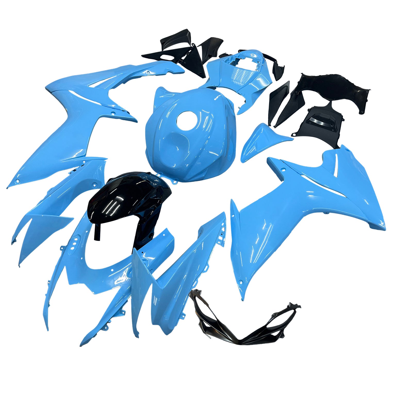 Amotopart 2011-2024 K11 GSXR 600/750 スズキ ライトブルー フェアリングキット
