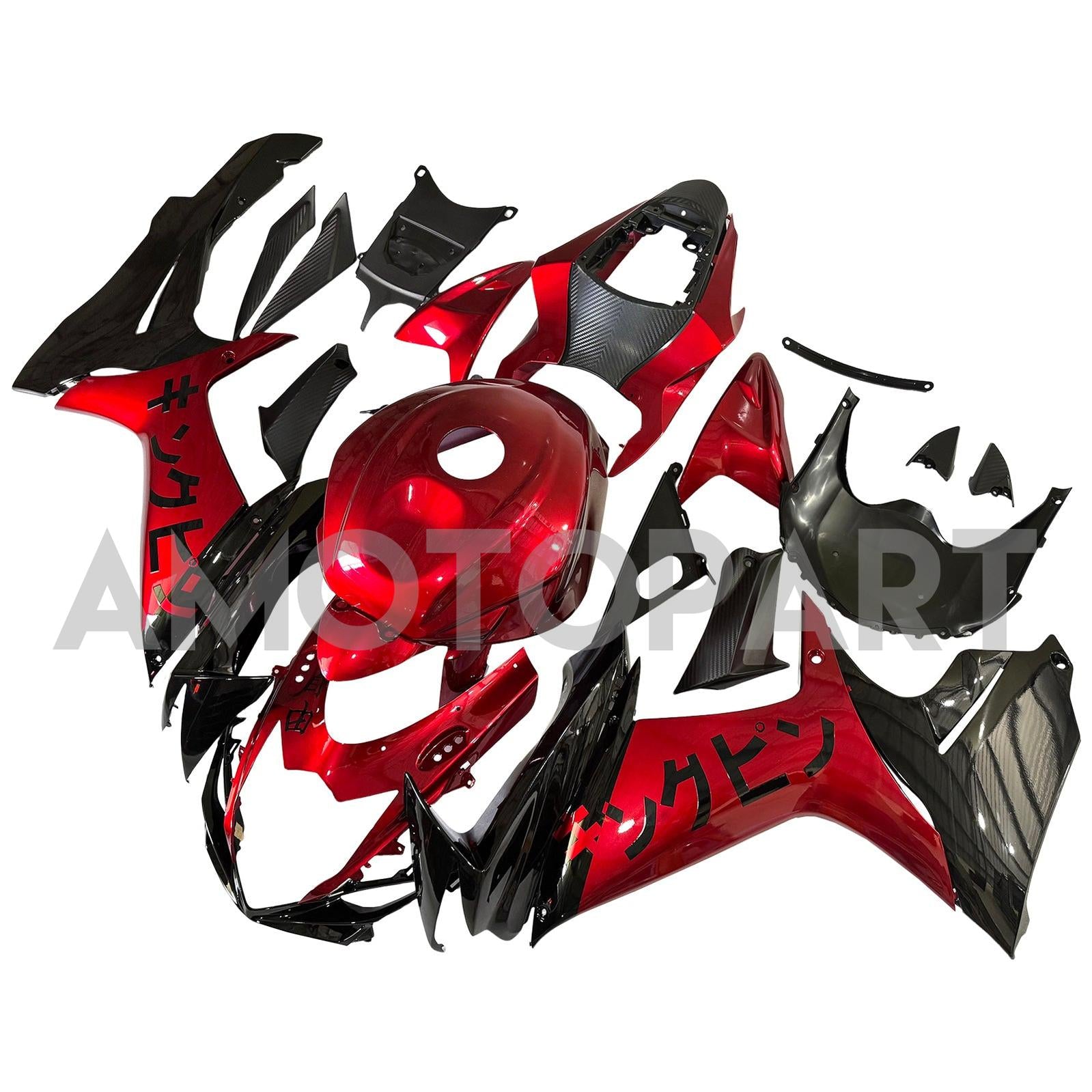 Amotopart 2011-2025  Suzuki GSXR 600/750 Red Black Fairing Kit