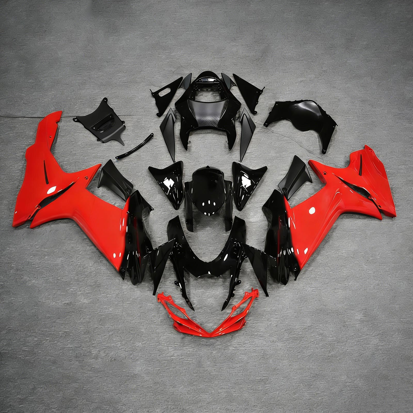 Amotopart 2011-2026 Suzuki GSXR 600/750 Red Black Sada kapotáže