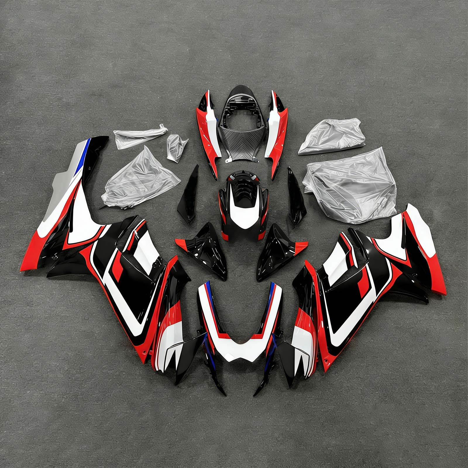 Amotopart 2011-2026 Suzuki GSXR 600/750 Červená Bílá Černá Sada kapotáže