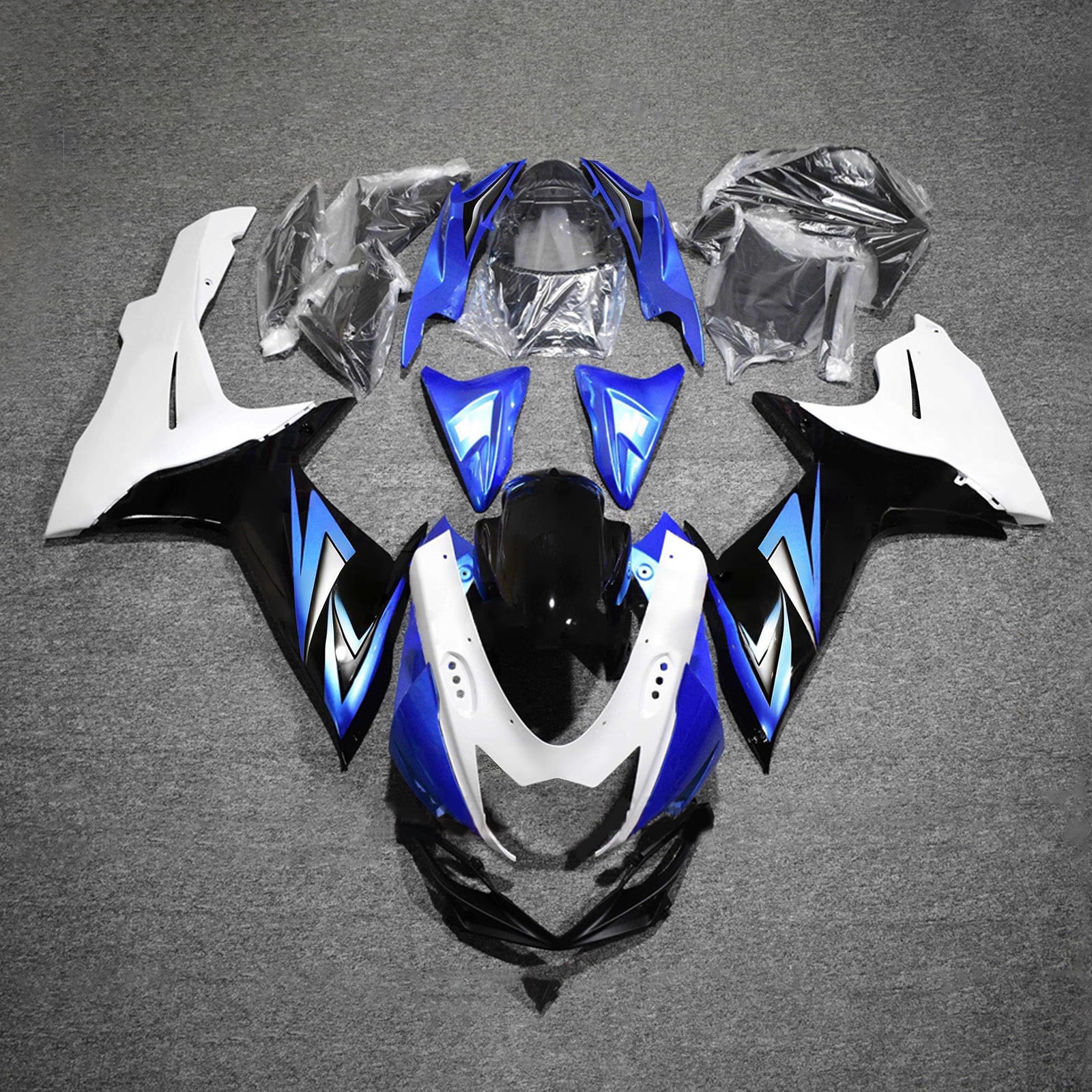 Amotopart 2011-2026 Suzuki GSXR 600/750 Modrá Bílá Černá Sada kapotáže