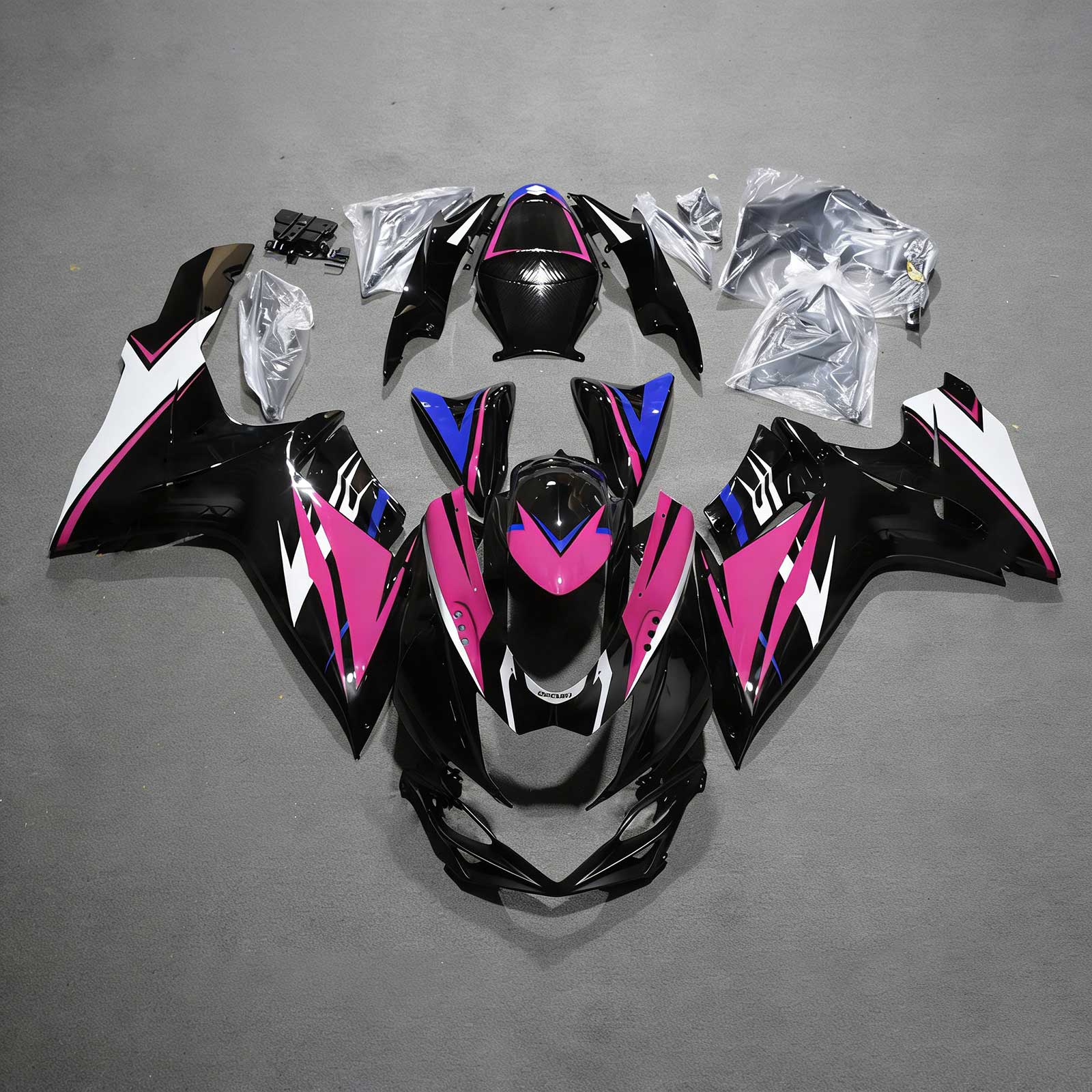Amotopart 2011-2026 Suzuki GSXR 600/750 Black Pink Blue White Fairing Kit