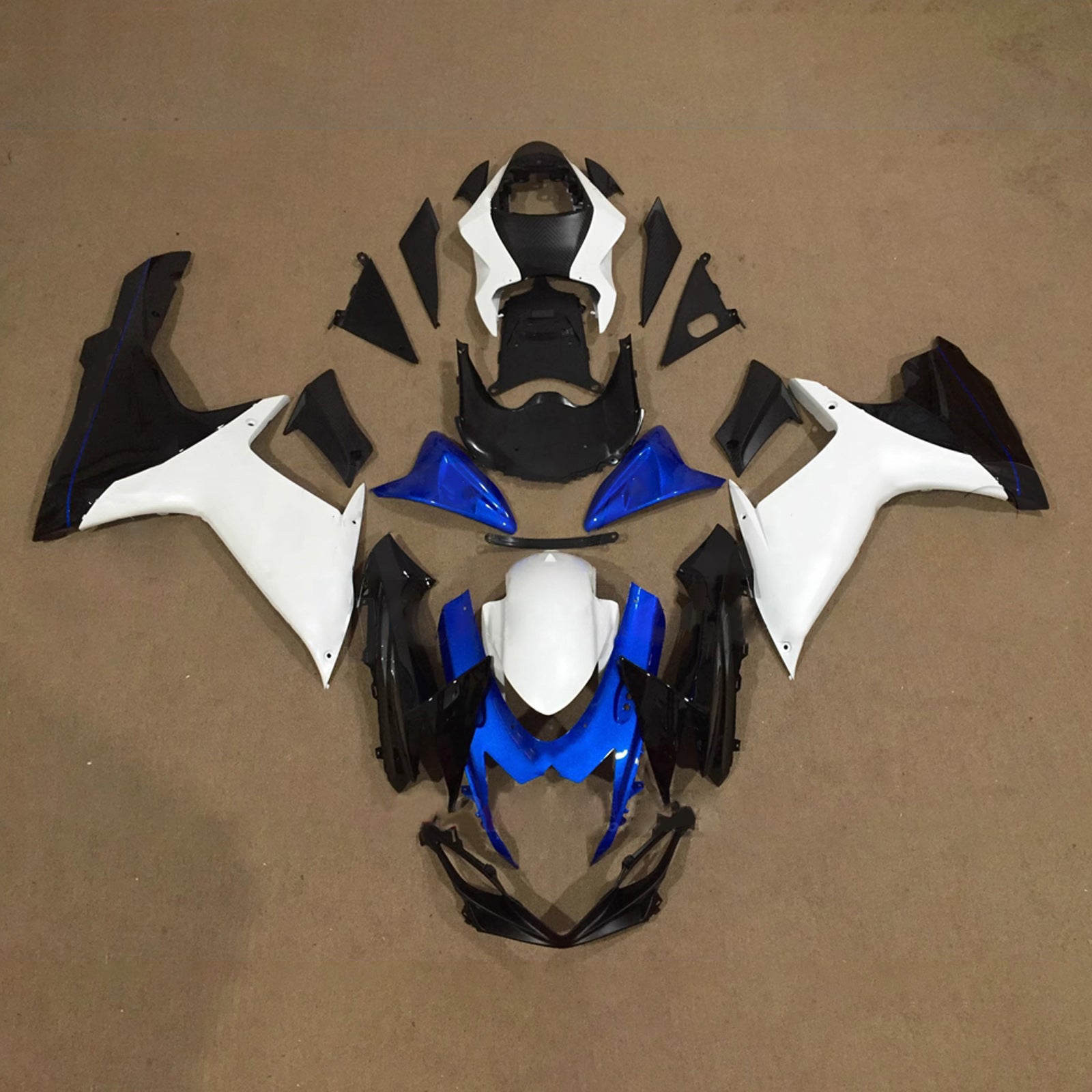 Amotopart 2011-2026 Suzuki GSXR 600/750 White Black Blue Fairing Kit
