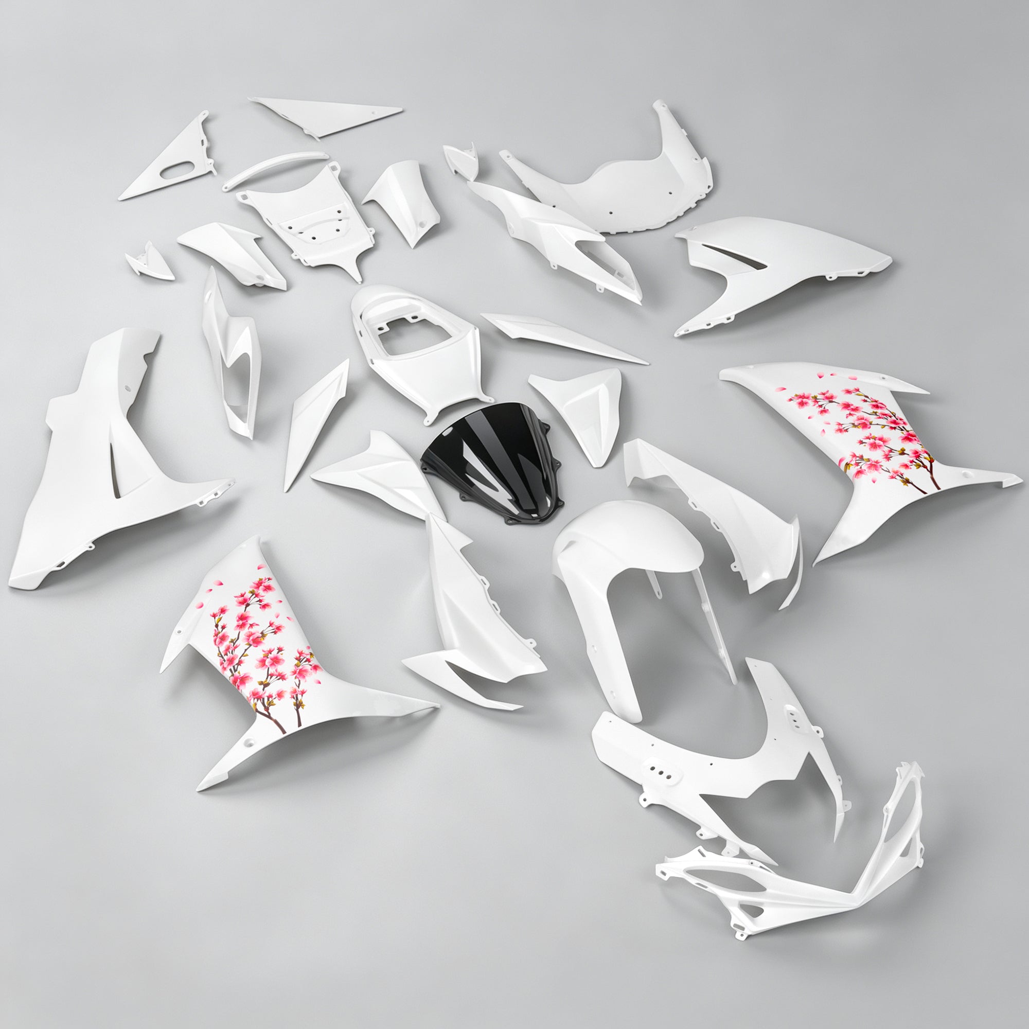 Amotopart 2011-2026 Suzuki GSXR 600/750 Rosa & Kit carena Bianca