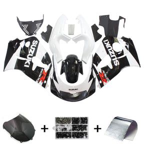 Kit carena Amotopart Suzuki GSXR 600/750 nero bianco 1996-2000