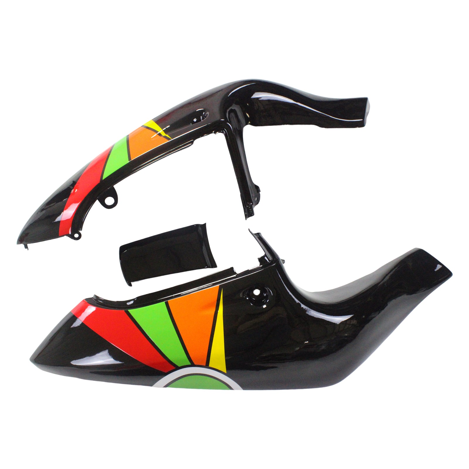 Amotopart Suzuki 1996-2000 GSXR 600/750 Black Colorful Fairing Kit