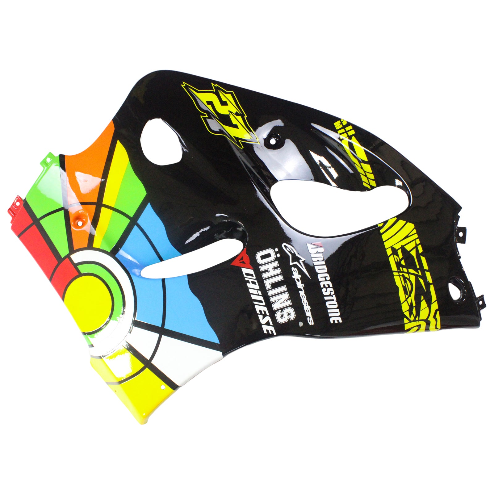 Amotopart Suzuki 1996-2000 GSXR 600/750 Black Colorful Fairing Kit