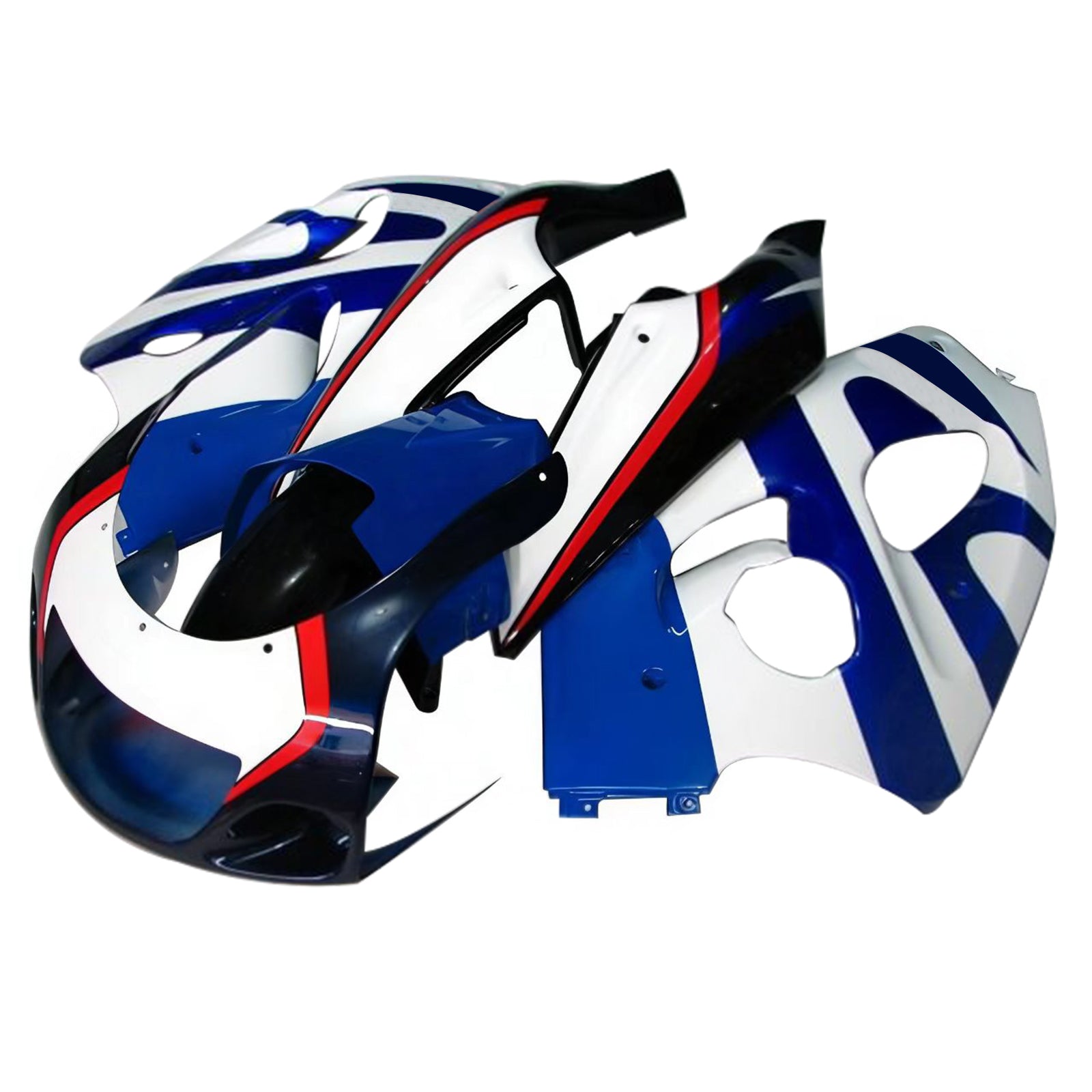 Amotopart Suzuki GSXR600 1996-2000 GSXR750 1996-1999 Blue & White Style3 Fairing Kit
