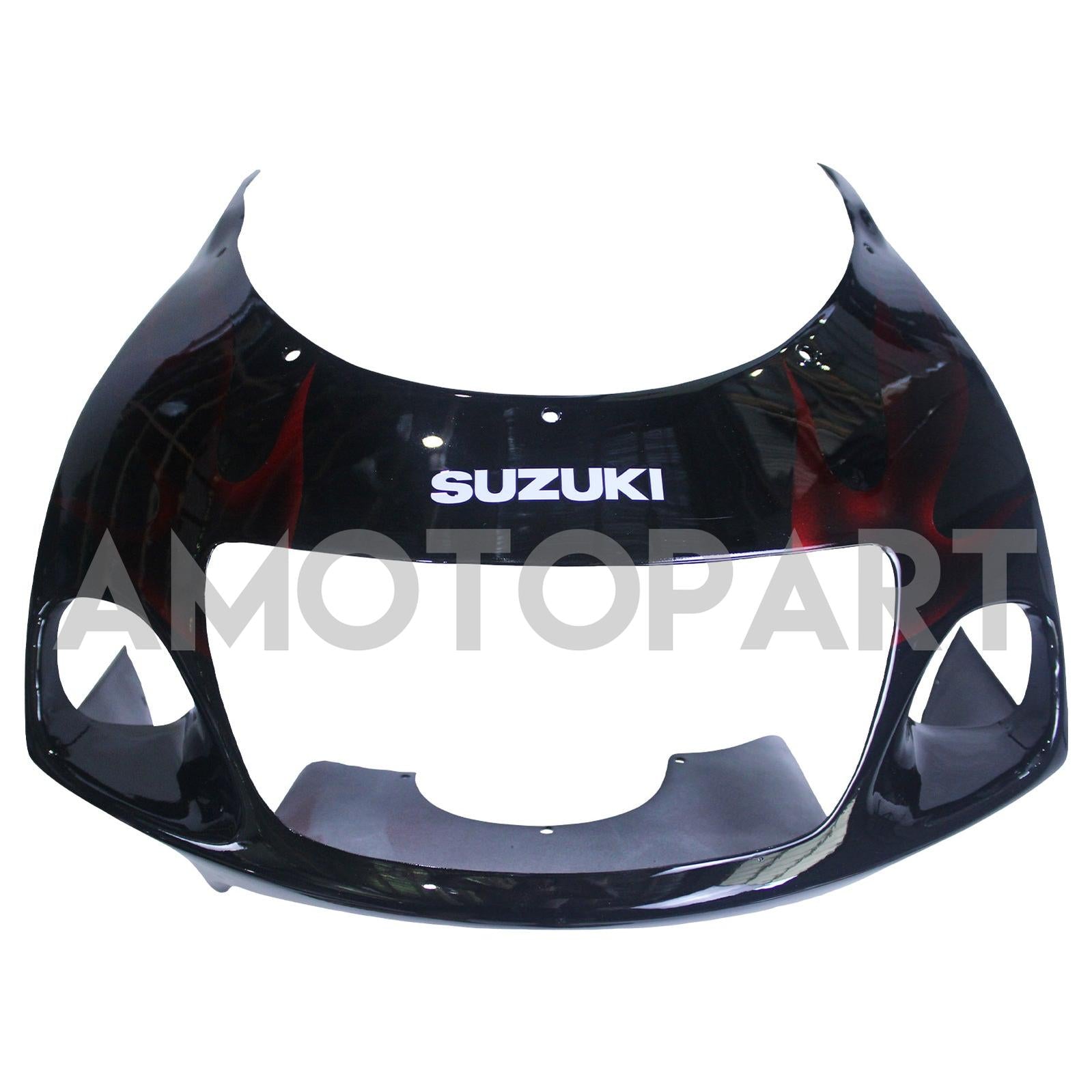 Amotopart Suzuki GSXR600 1996-2000 GSXR750 1996-1999 Blau mit rotem Flammenstil2 Abzugskit