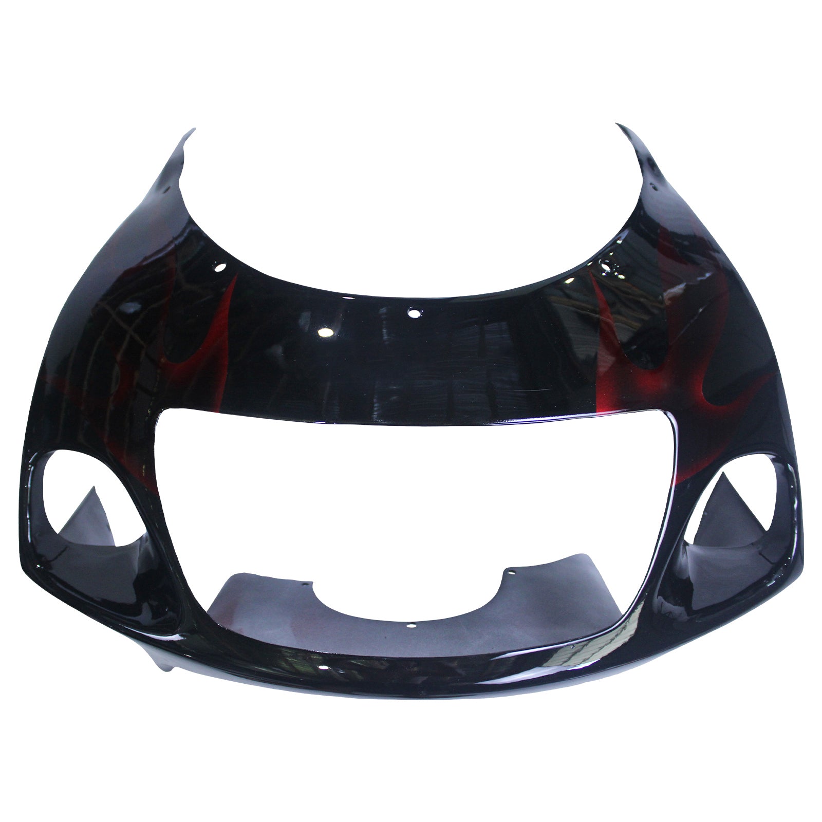 Amotopart Suzuki GSXR600 1996-2000 GSXR750 1996-1999 Blue with Red Flame Style2 Fairing Kit