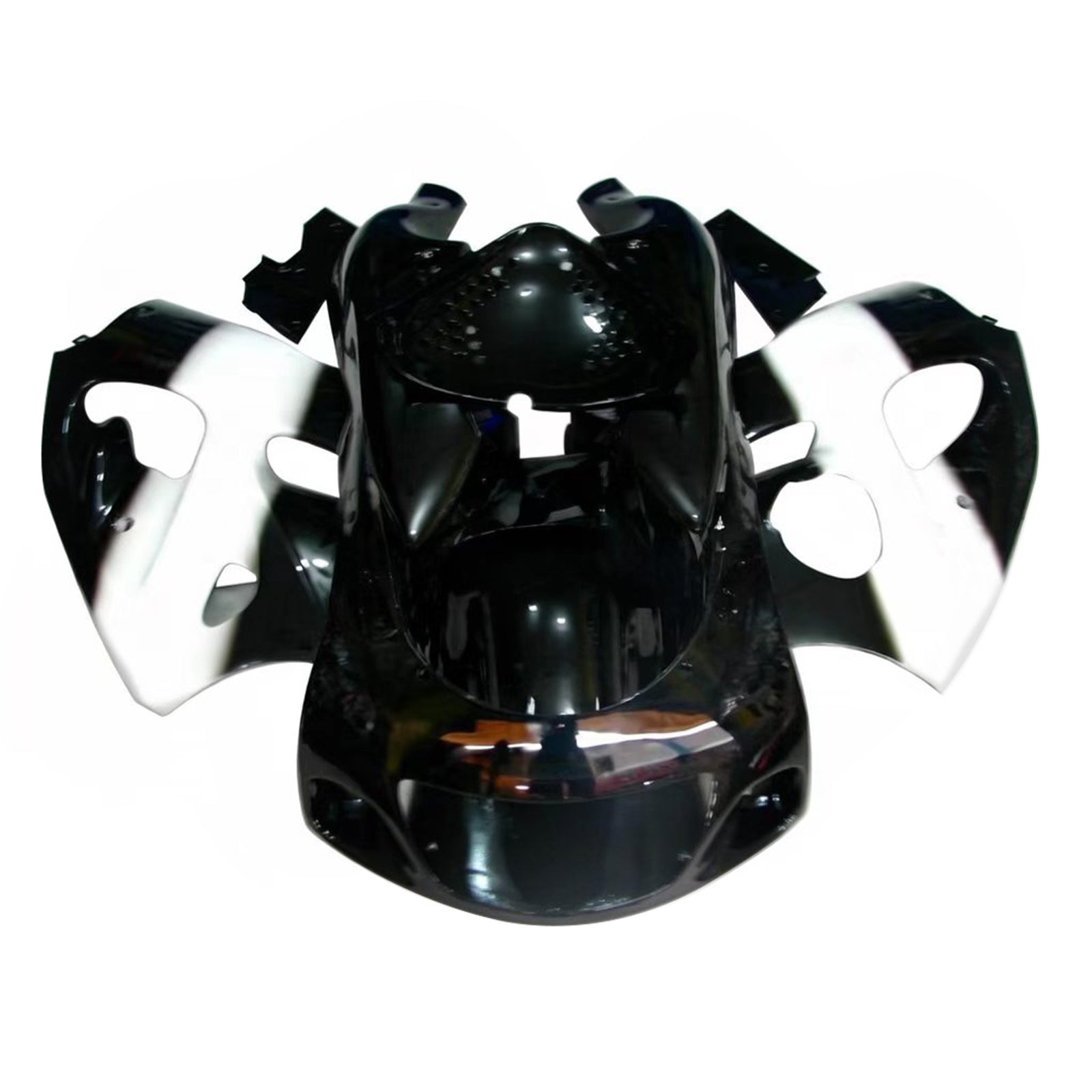 Amotopart Suzuki GSXR600 1996-2000 GSXR750 1996-1999 Black & White Fairing Kit