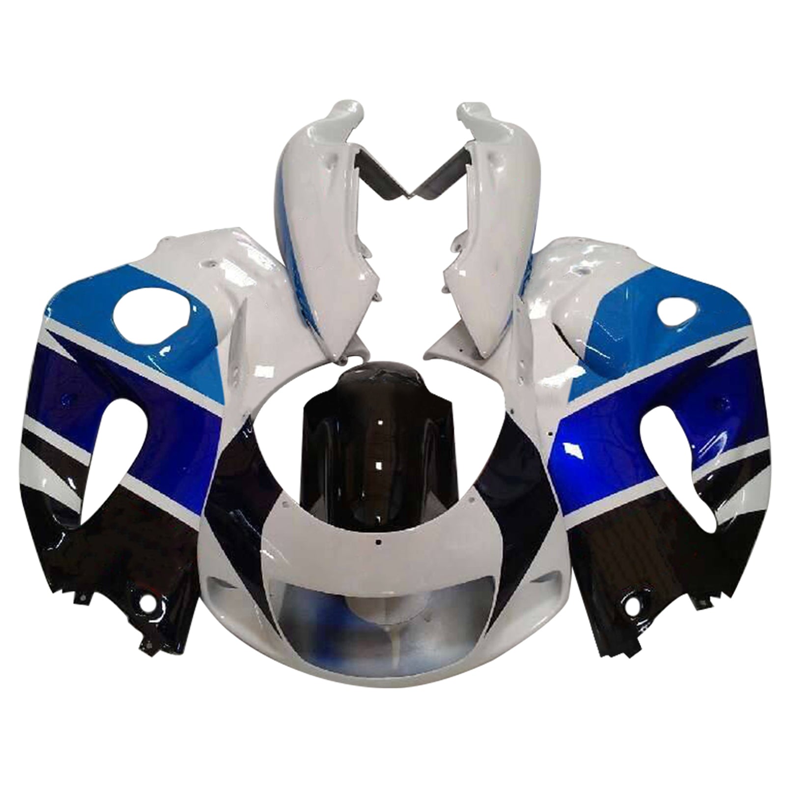 Amotopart Suzuki GSXR600 1996-2000 GSXR750 1996-1999 Blue&White Style5 Fairing Kit