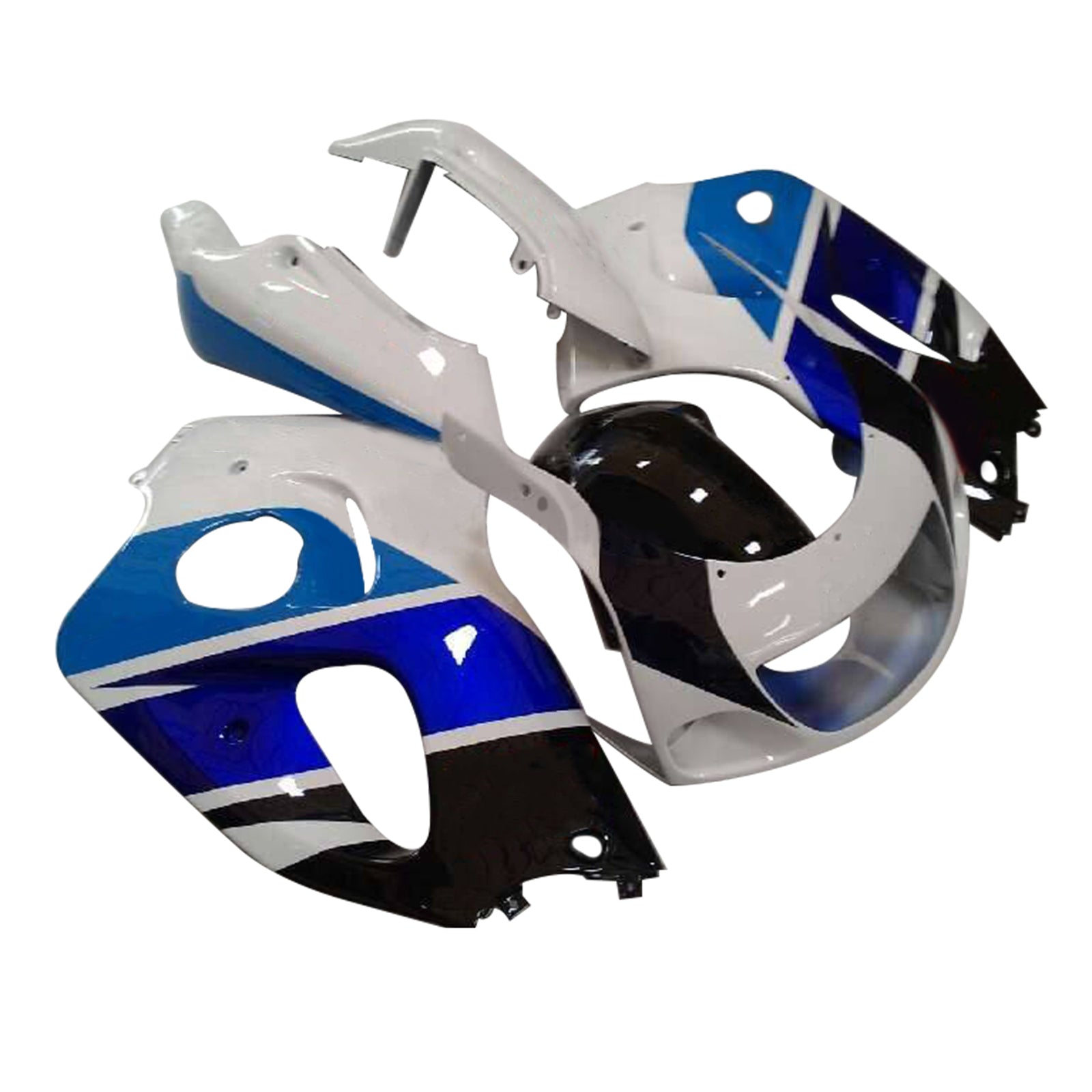 Amotopart Suzuki GSXR600 1996-2000 GSXR750 1996-1999 Blue&White Style5 Fairing Kit