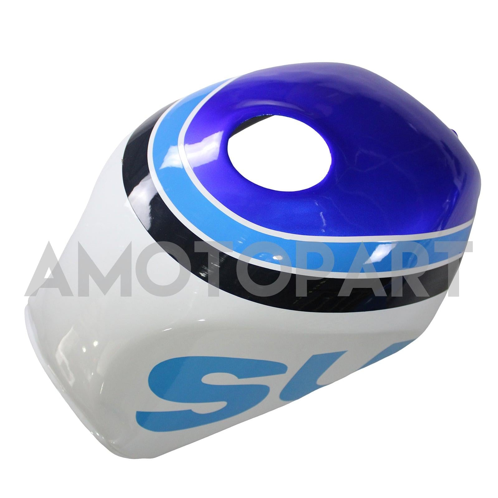 Amotopart Suzuki GSXR600 1996-2000 GSXR750 1996-1999, Blau&Weißes Style6-Verkleidungskit