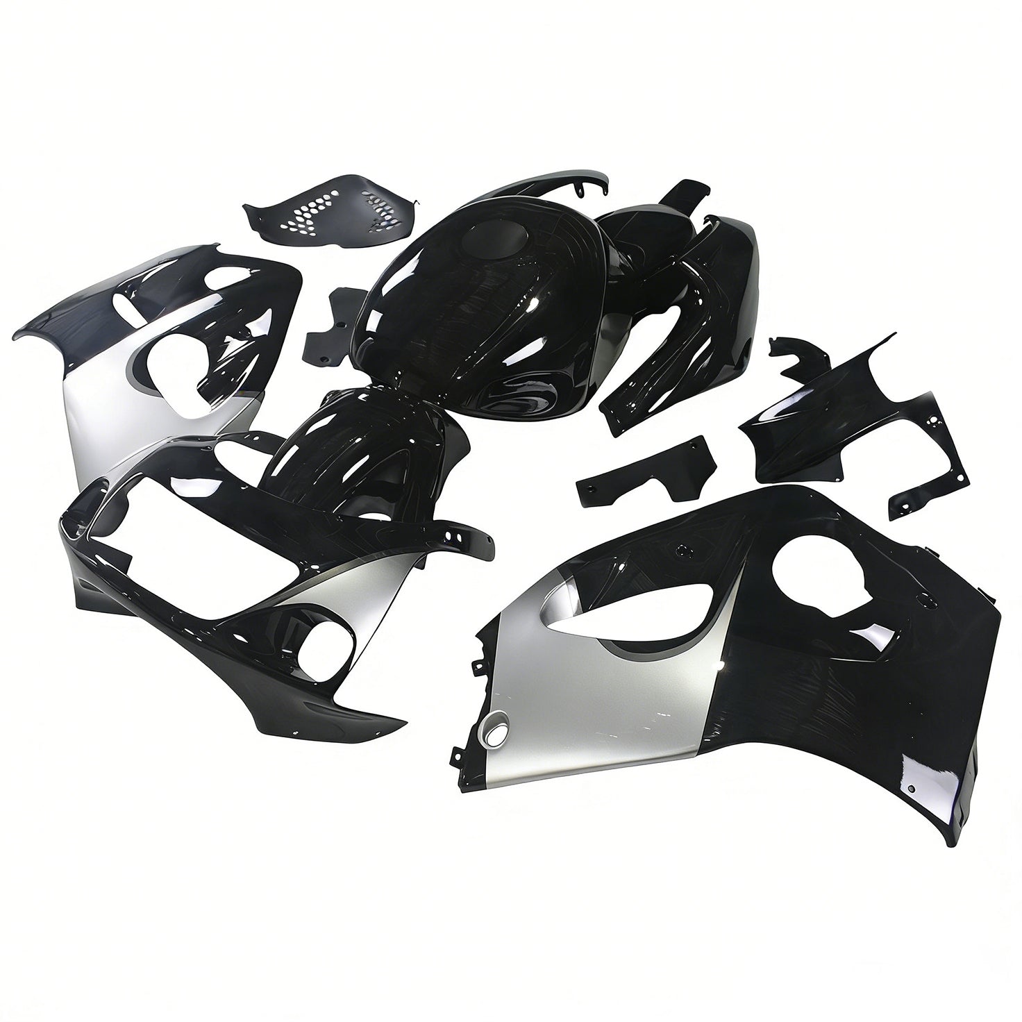Amotopart Suzuki GSXR600 1996-2000 GSXR750 1996-1999 Black & Grey Failing Kit