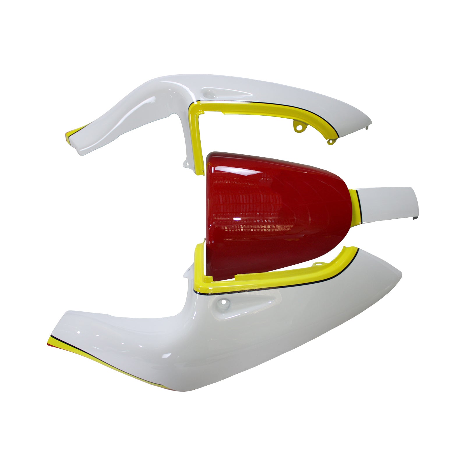 Amotopart Suzuki GSXR600 1996-2000 GSXR750 1996-1999 Red&Yellow Fairing Kit