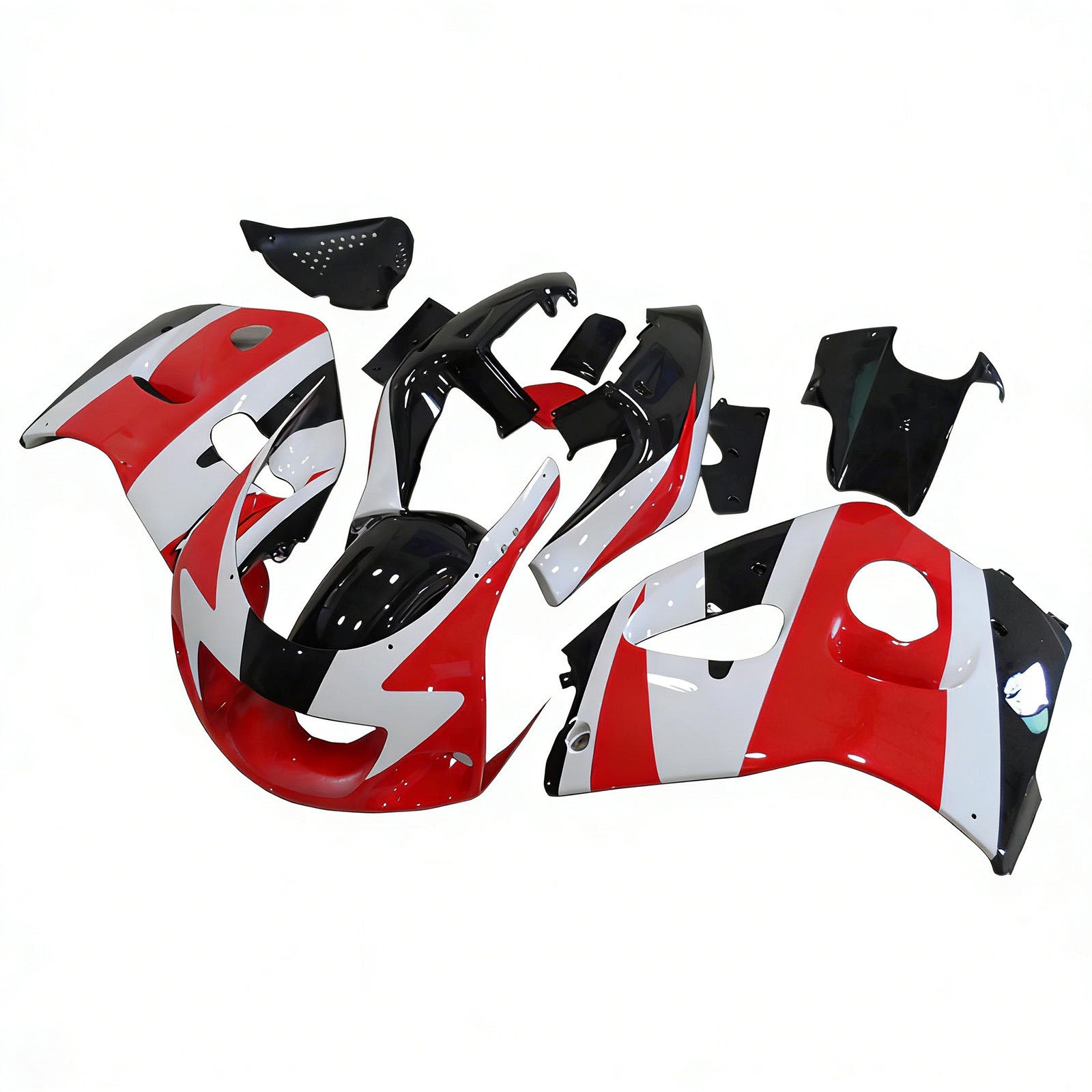 Amotopart GSXR600 1996-2000 GSXR750 1996-1999 Suzuki Red&White Fairing Kit