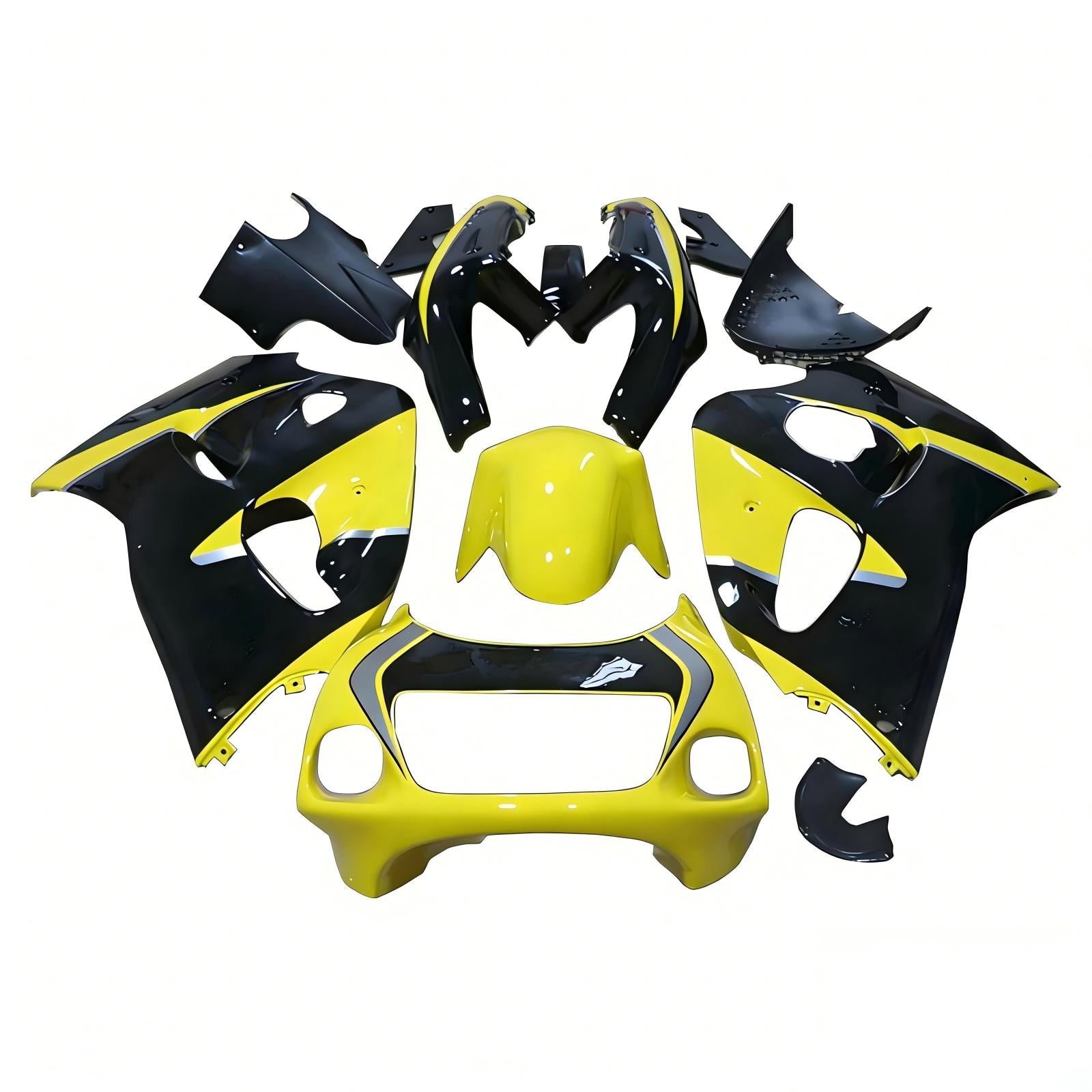 Amotopart GSXR600 1996-2000 GSXR750 1996-1999 Suzuki Kit carena giallo e nero