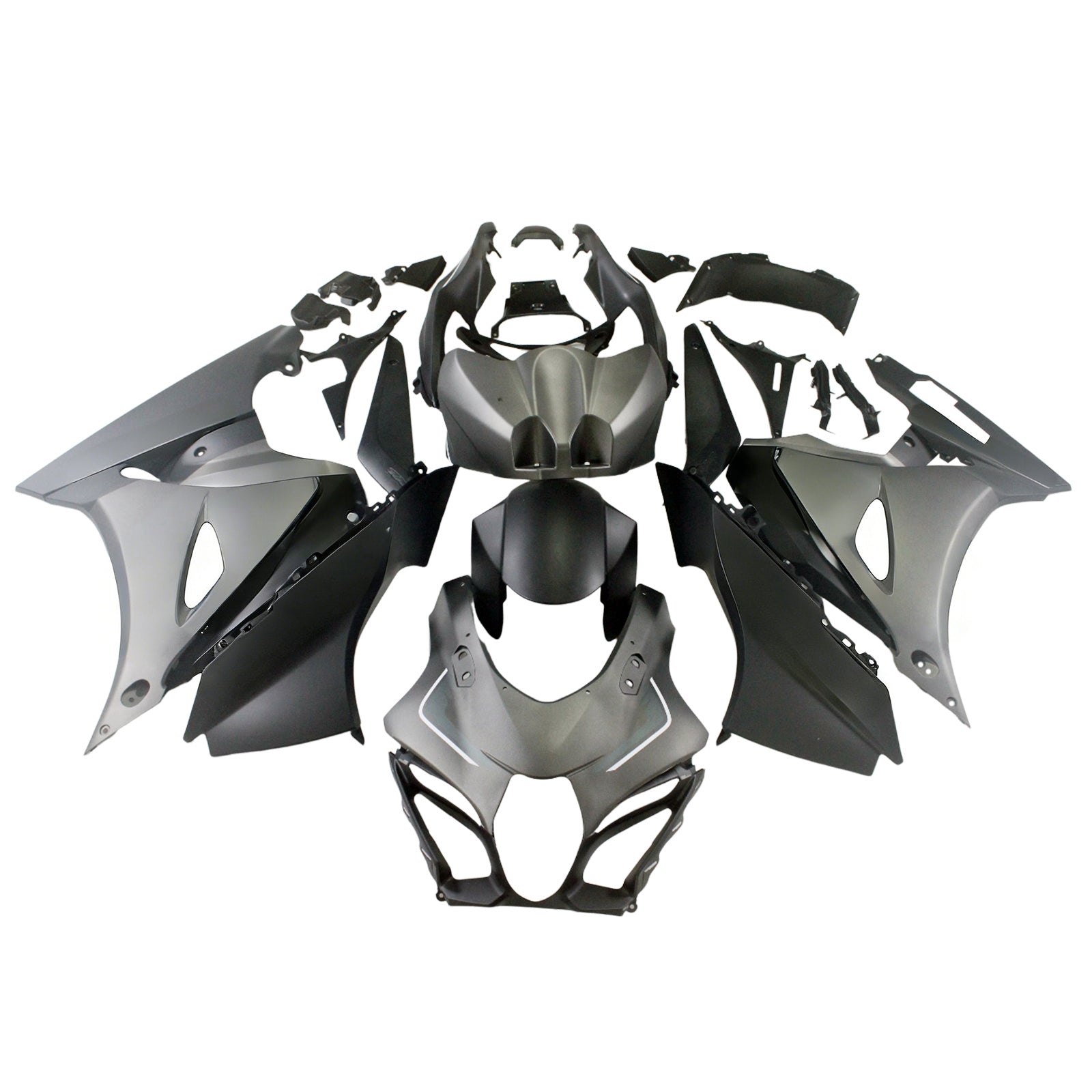 Amotopart Suzuki GSXR1000 2017-2025 K17 Black&Grey Fairing Kit