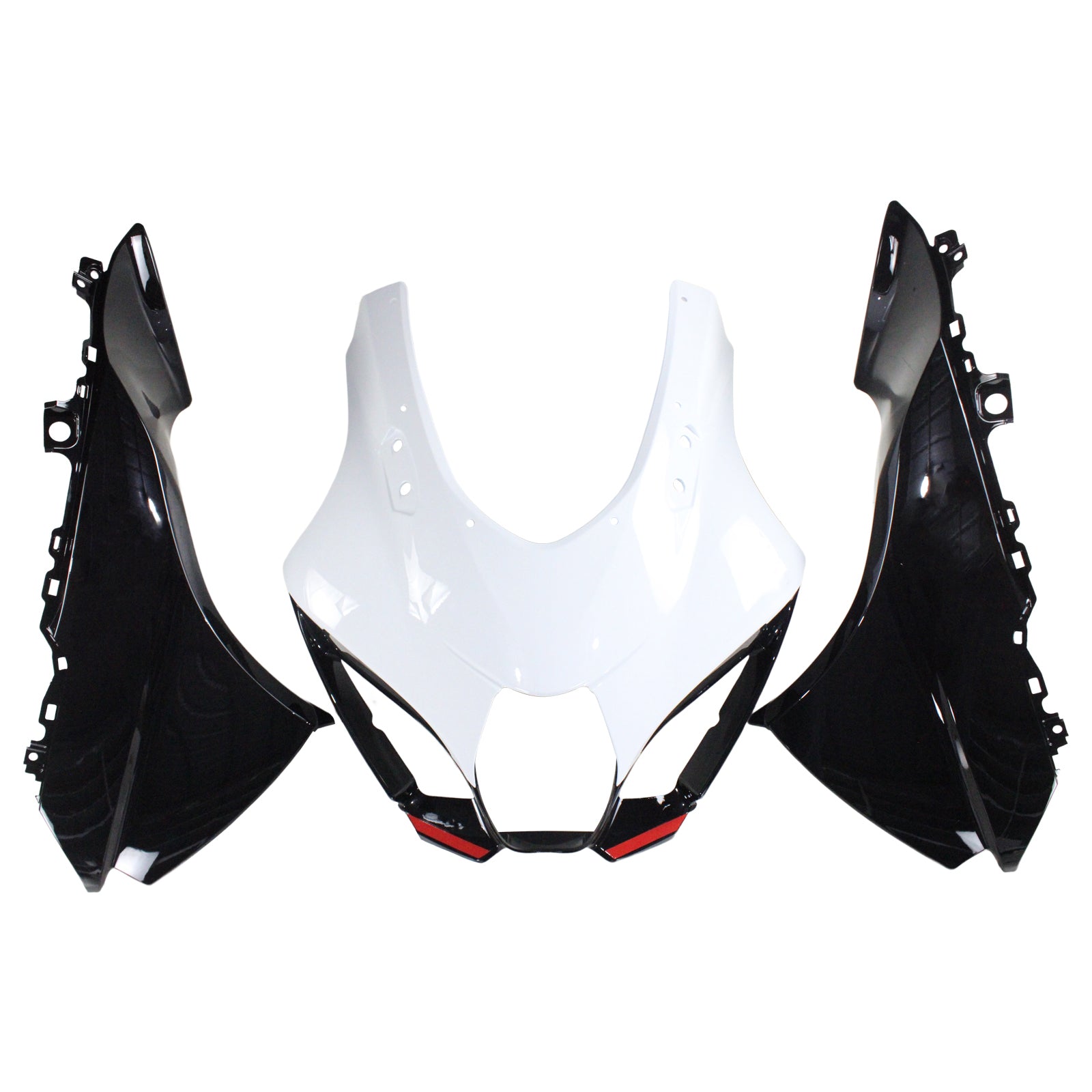 Amotopart Suzuki GSXR1000 2017–2025 K17 Weiß Schwarz Verkleidungsset