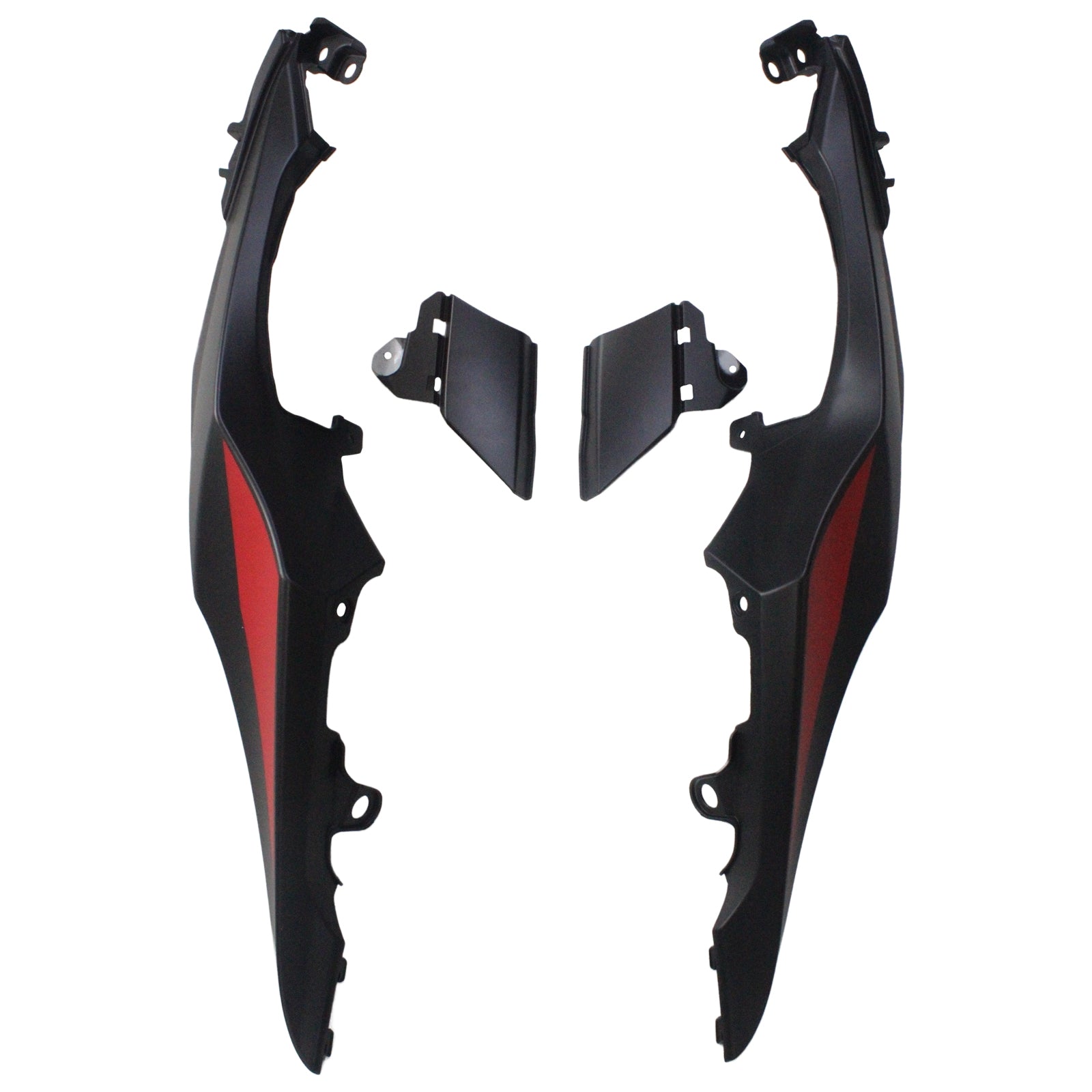 Amotopart Verkleidungsset für Suzuki GSXR1000 2017–2025, K17, Schwarz mit rotem Logo