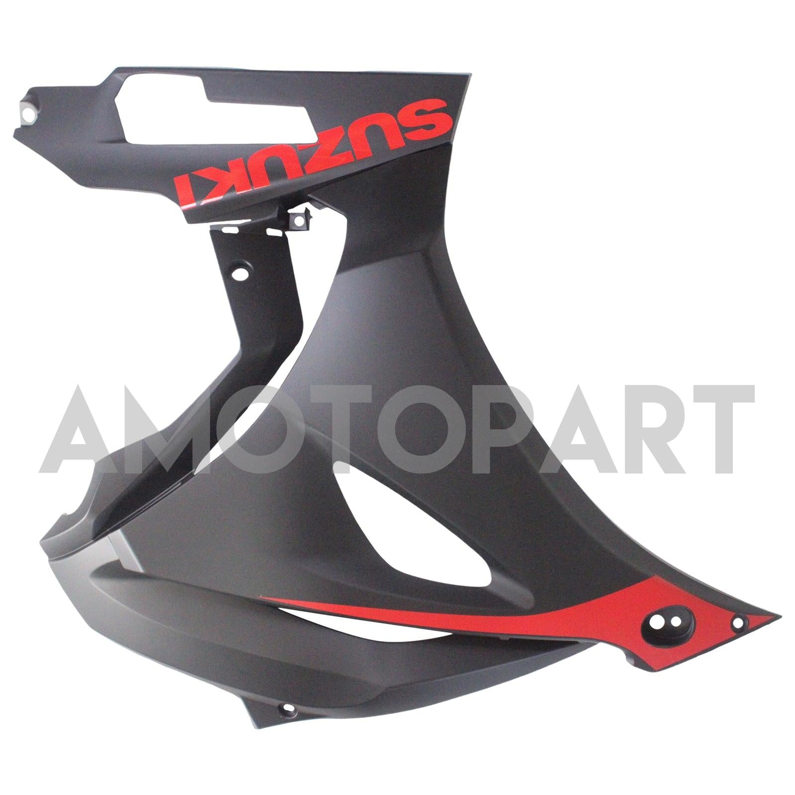 Amotopart スズキ GSXR1000 2017-2024 K17 ブラック レッドロゴ付き フェアリングキット