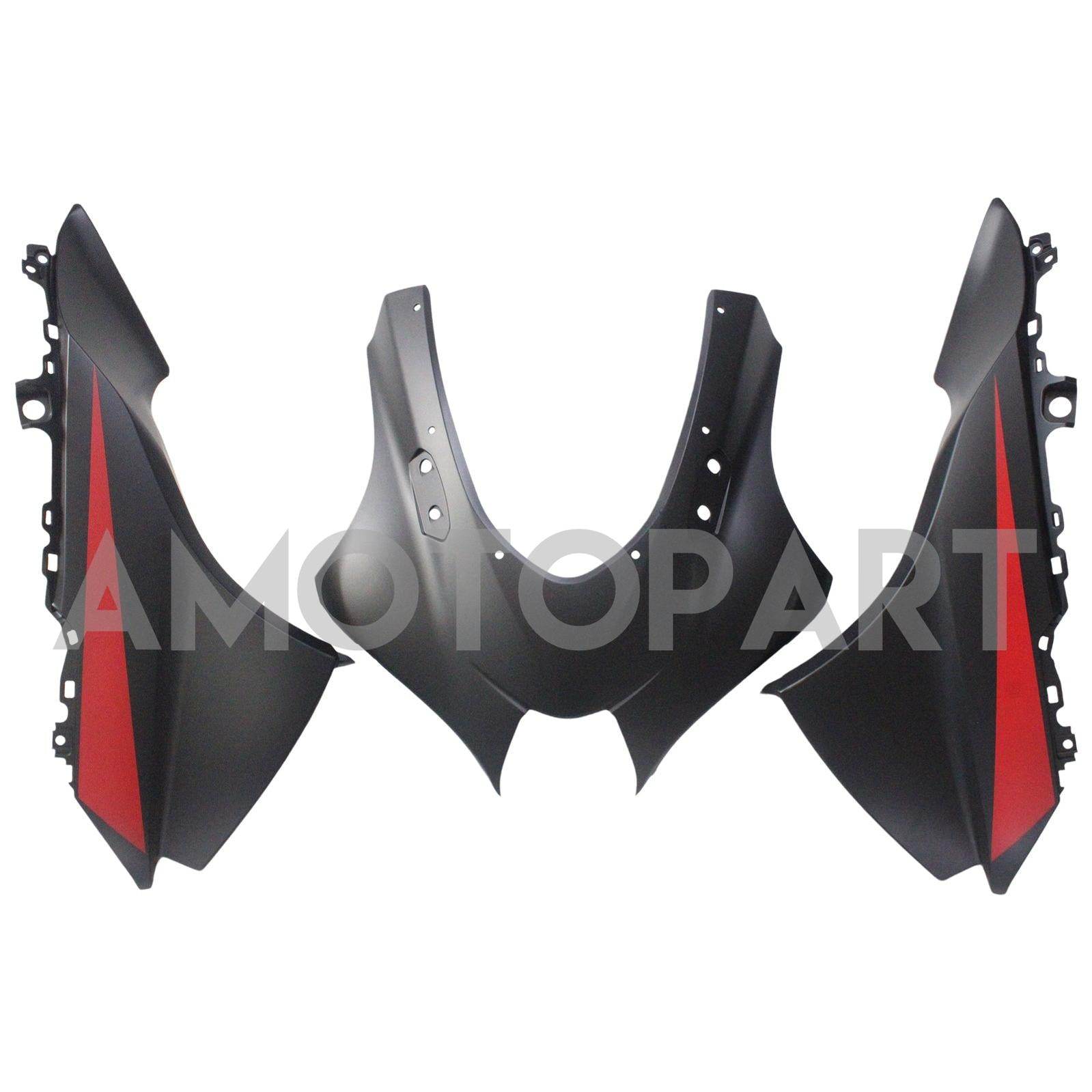Amotopart スズキ GSXR1000 2017-2024 K17 ブラック レッドロゴ付き フェアリングキット
