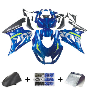 Amotopart Suzuki GSXR1000 2017-2024 K17 Kit de carenado azul brillante