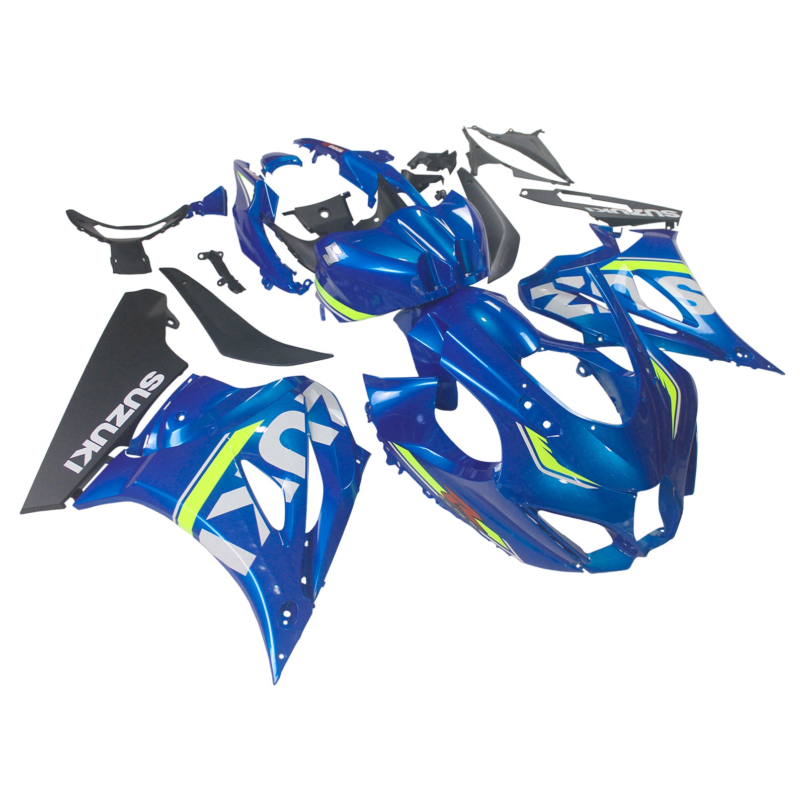 Amotopart Suzuki GSXR1000 2017-2024 K17 Kit de carenado azul brillante