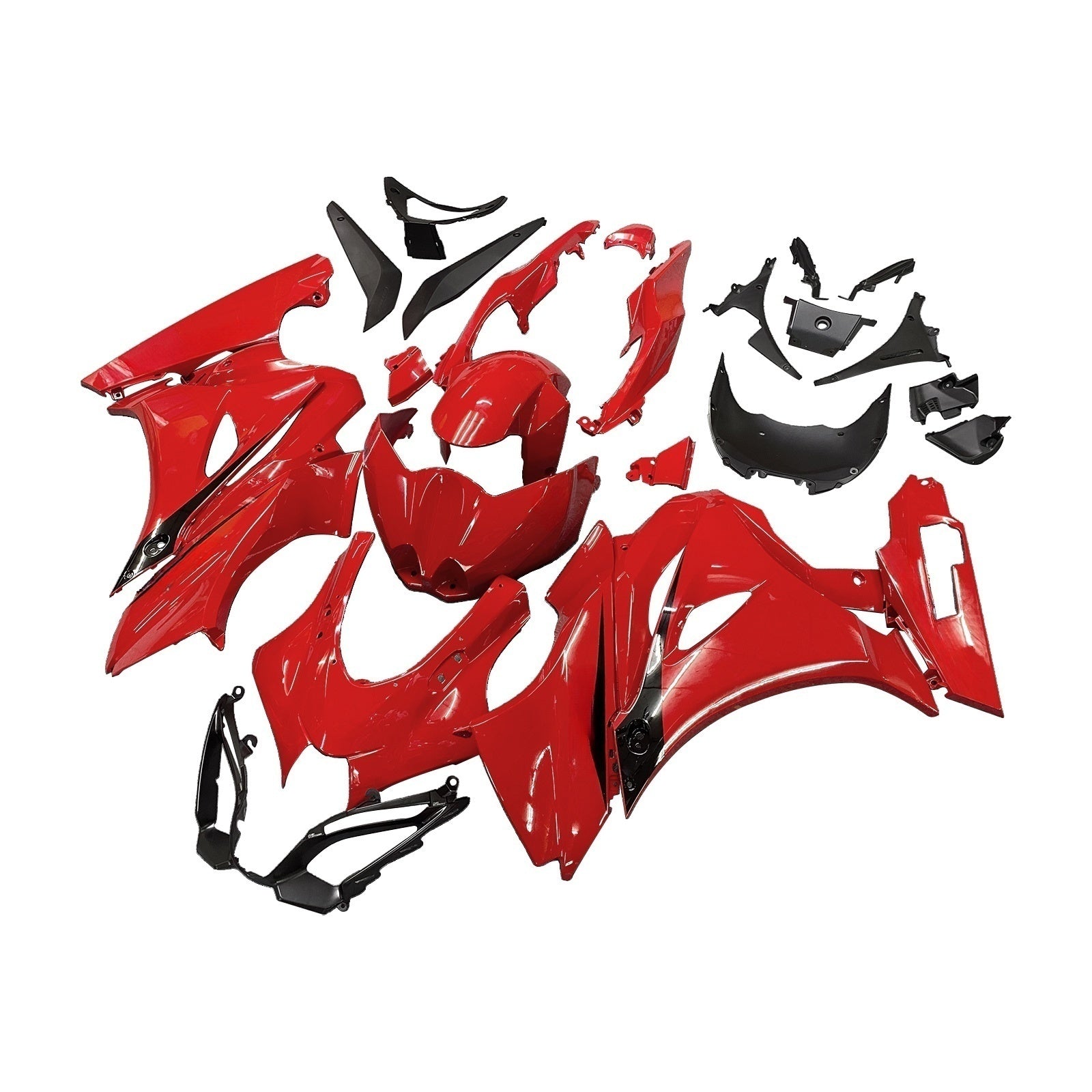 Amotopart Suzuki GSXR1000 2017-2025 K17 Glossy Red Fairing Kit