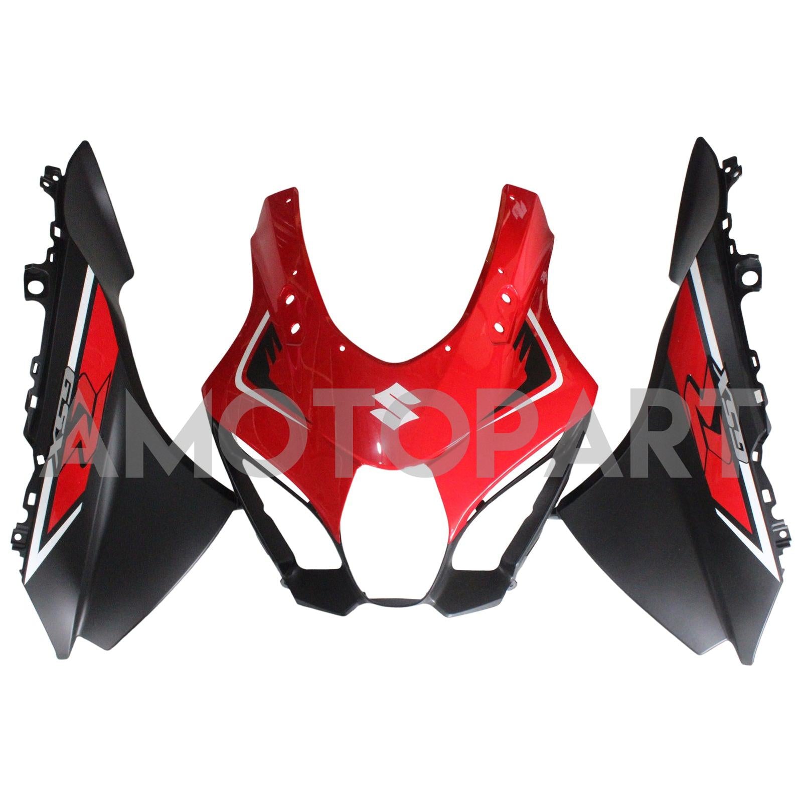 AMOTOPART SUZUKI GSXR1000 2017-2024 K17 Kit de carenagem preta vermelha brilhante