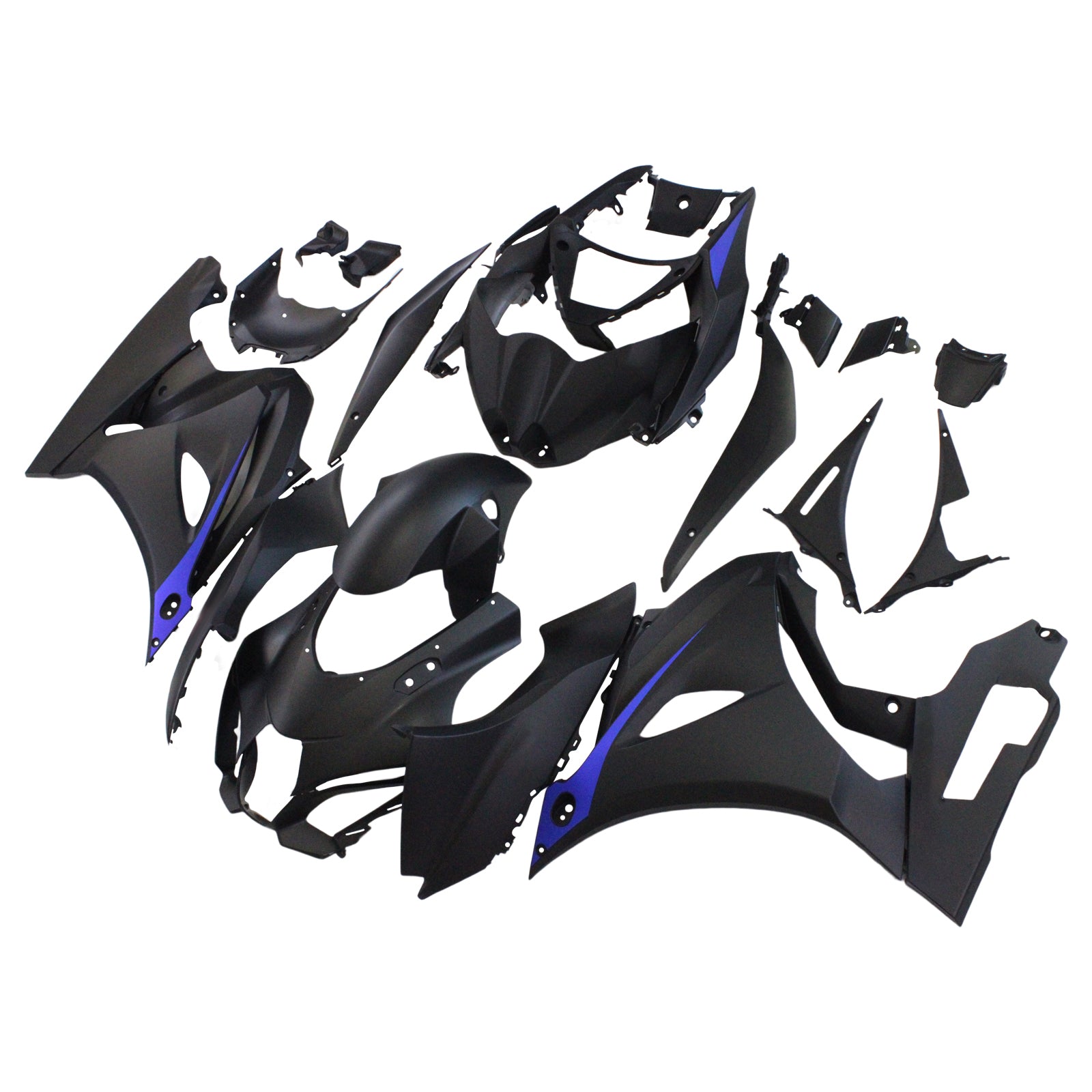 Amotopart Suzuki GSXR1000 2017-2025 K17 Matt Black Fairing Kit