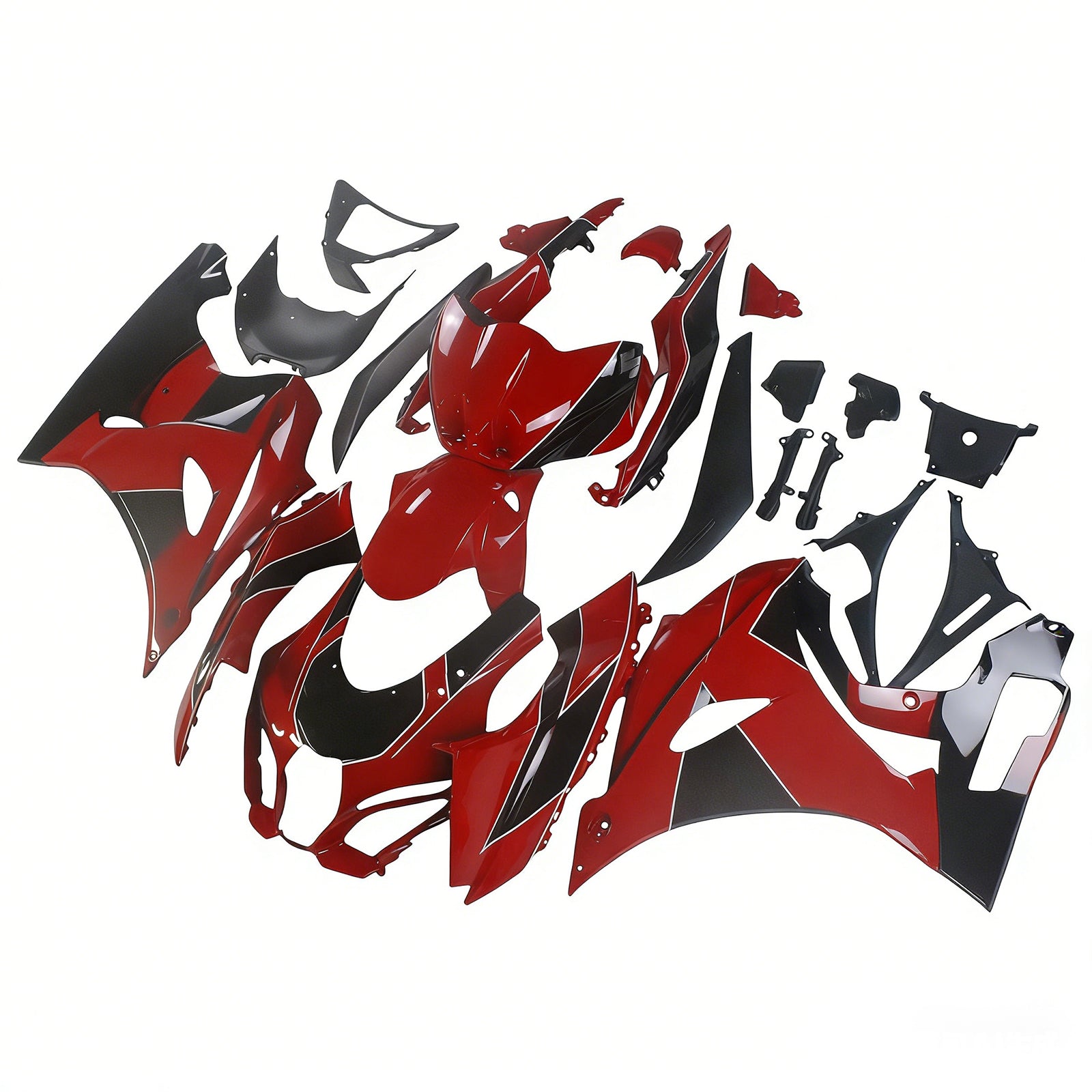 Amotopart 2017-2025 K17 GSXR1000 Suzuki Black&Red Style1 Fairing Kit
