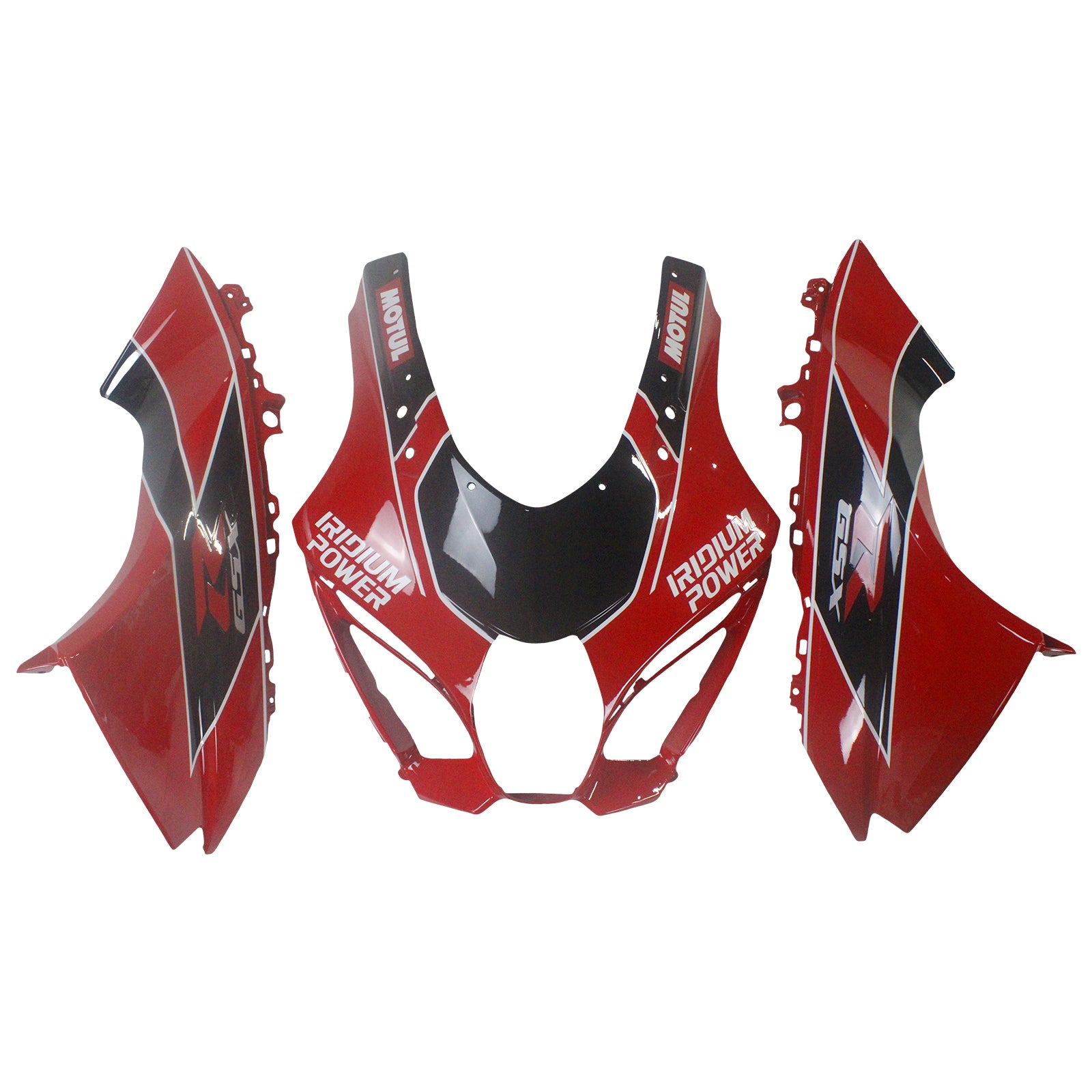 Amotopart 2017-2024 K17 GSXR1000 Suzuki Black&Red Style1 Fairing Kit