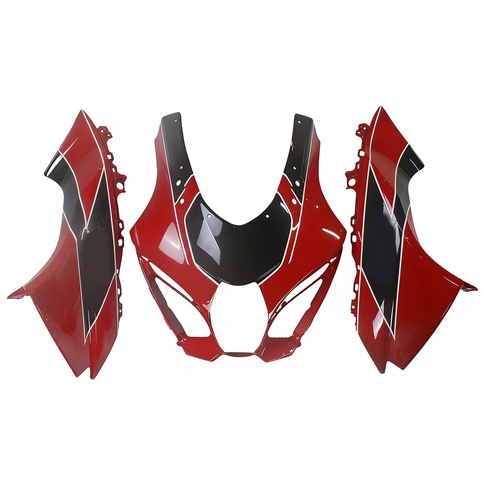 Amotopart 2017-2025 K17 GSXR1000 Suzuki Black&Red Style1 Fairing Kit