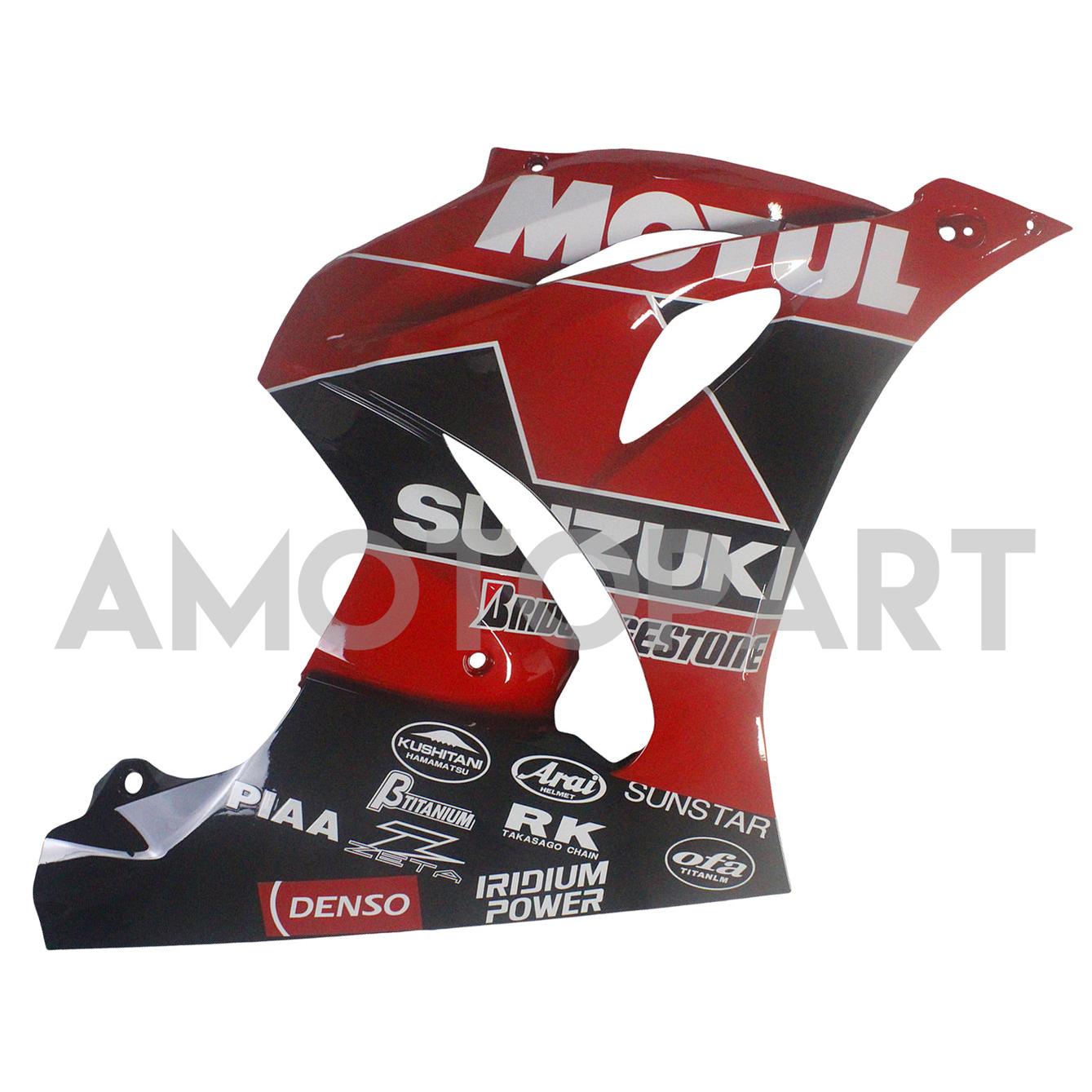 AMOTOPT 2017-2024 K17 GSXR 1000 Suzuki Black & Red Style 1 Kit de carenagem