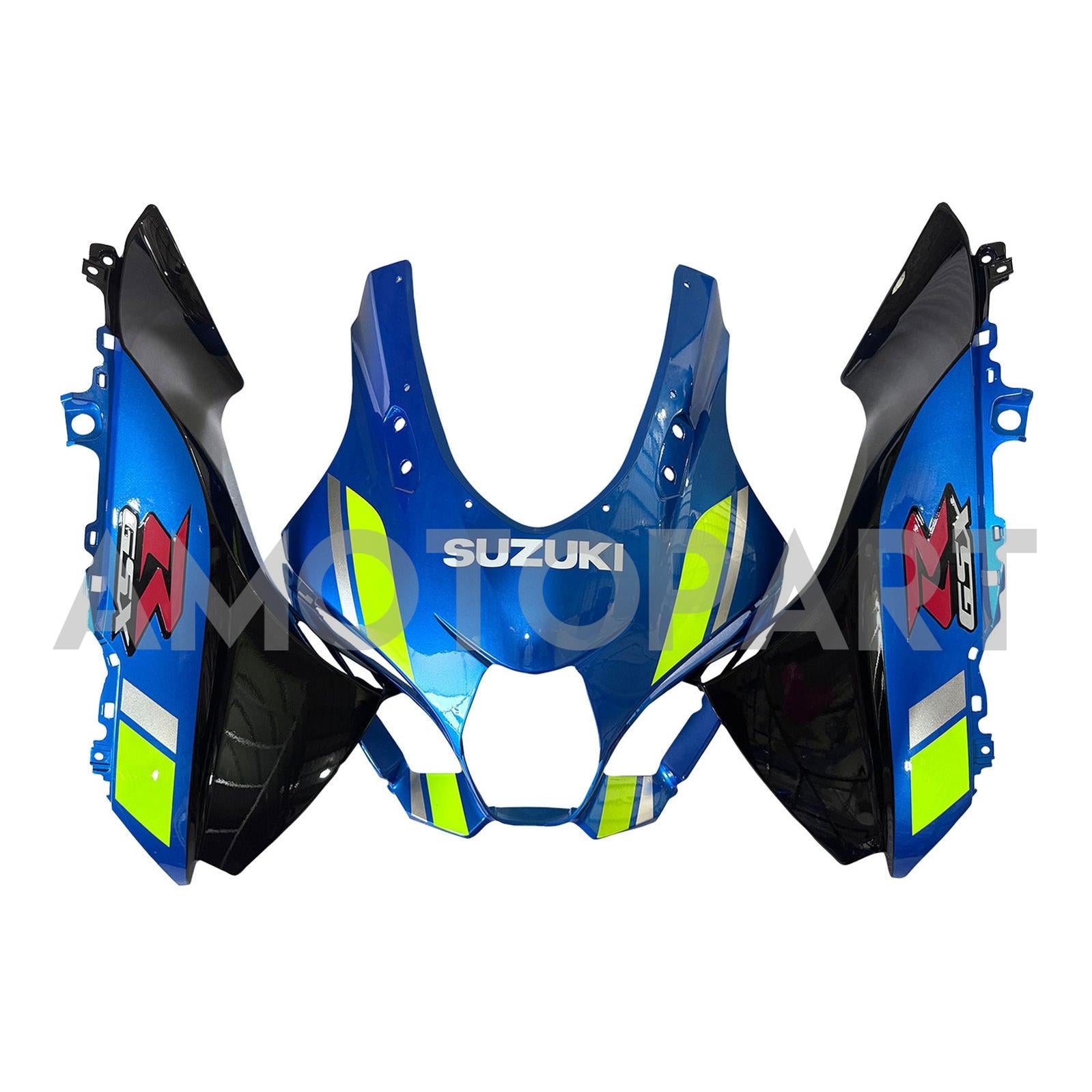 Amotopart 2017-2024 K17 GSXR1000 スズキ ブラック&ブルー Style2 フェアリングキット
