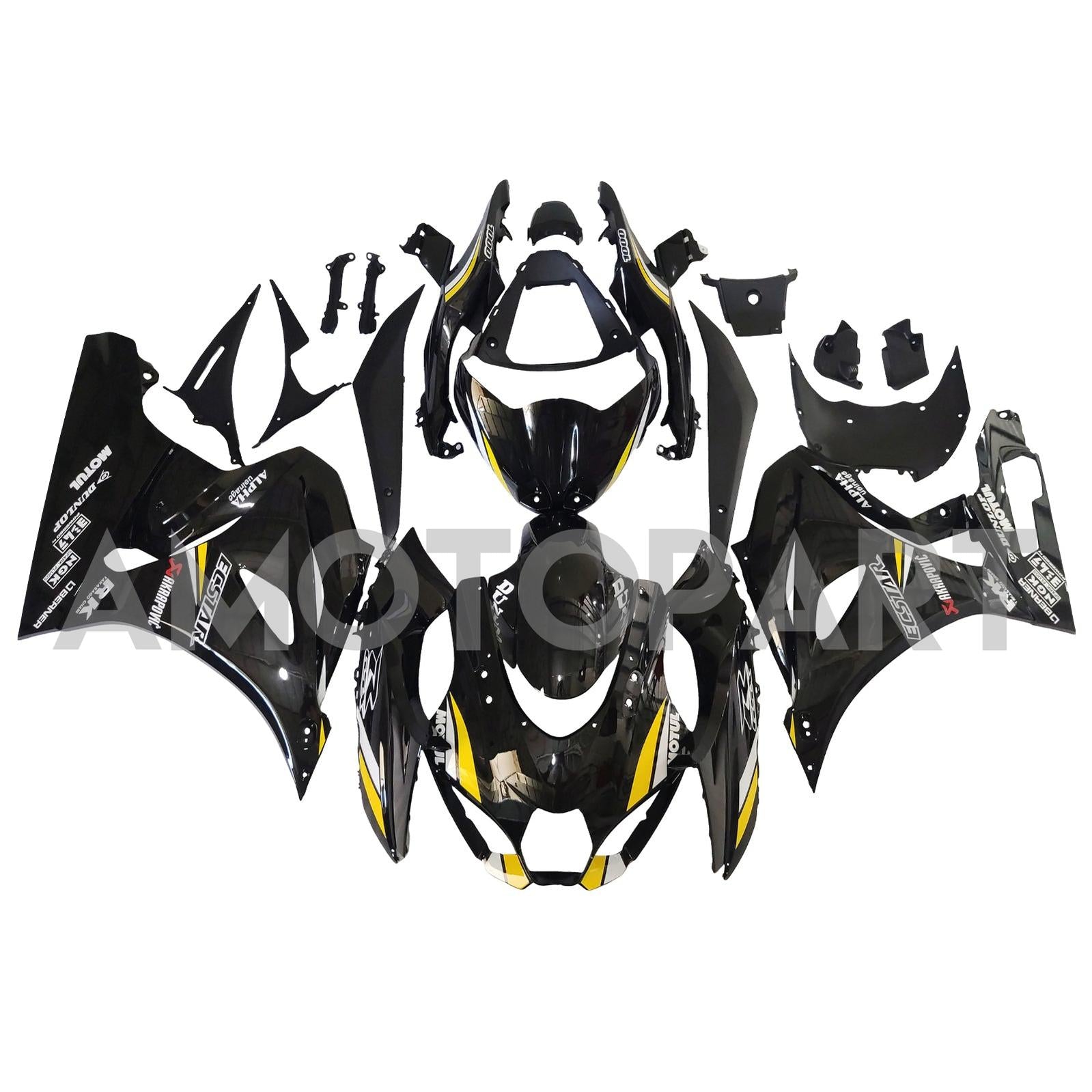 AMOTOPT 2017-2024 K17 GSXR1000 SUZUKI BLACK E BRANCO KIT