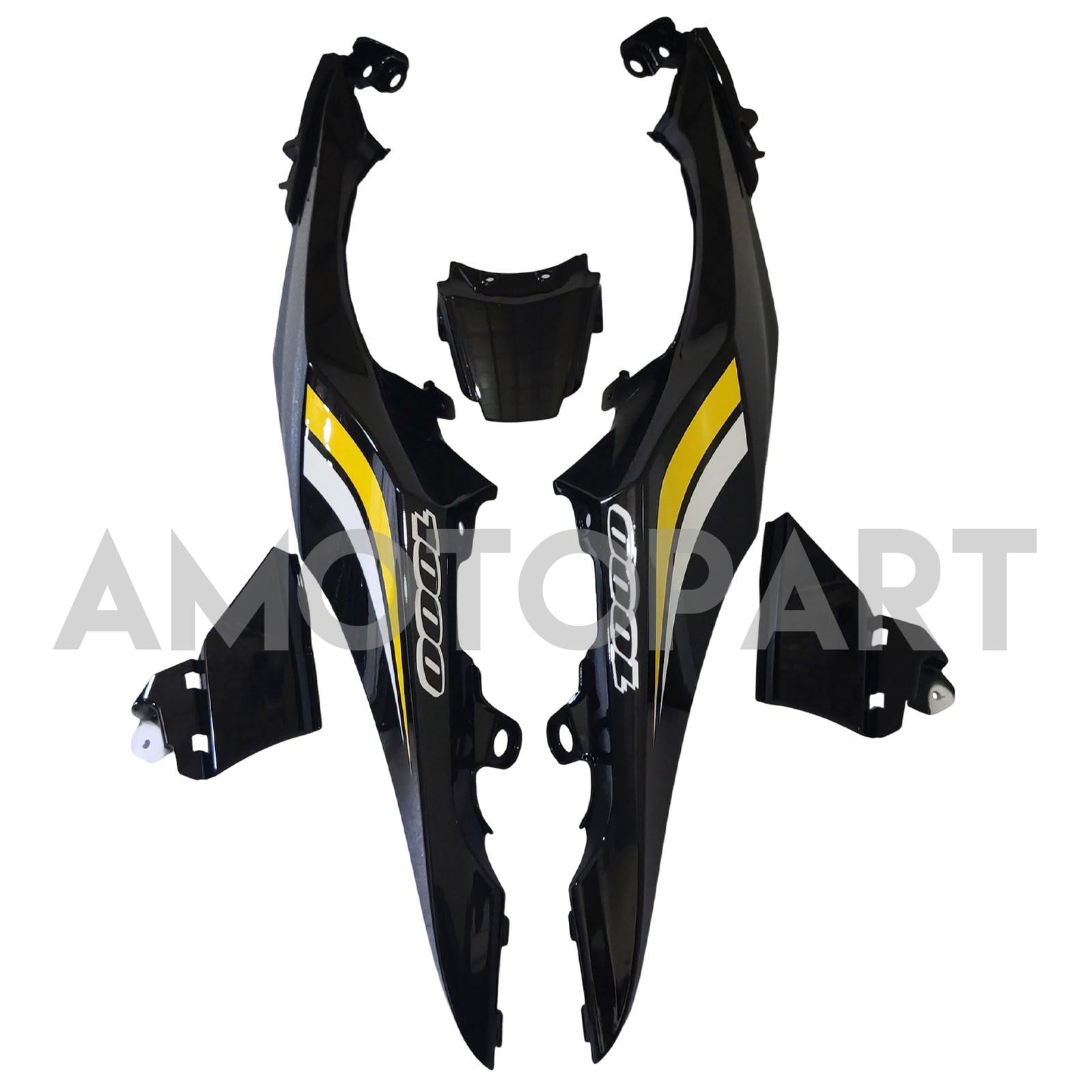 Amotopart 2017-2025 K17 GSXR1000 Suzuki Schwarz&Weißes Verkleidungsset