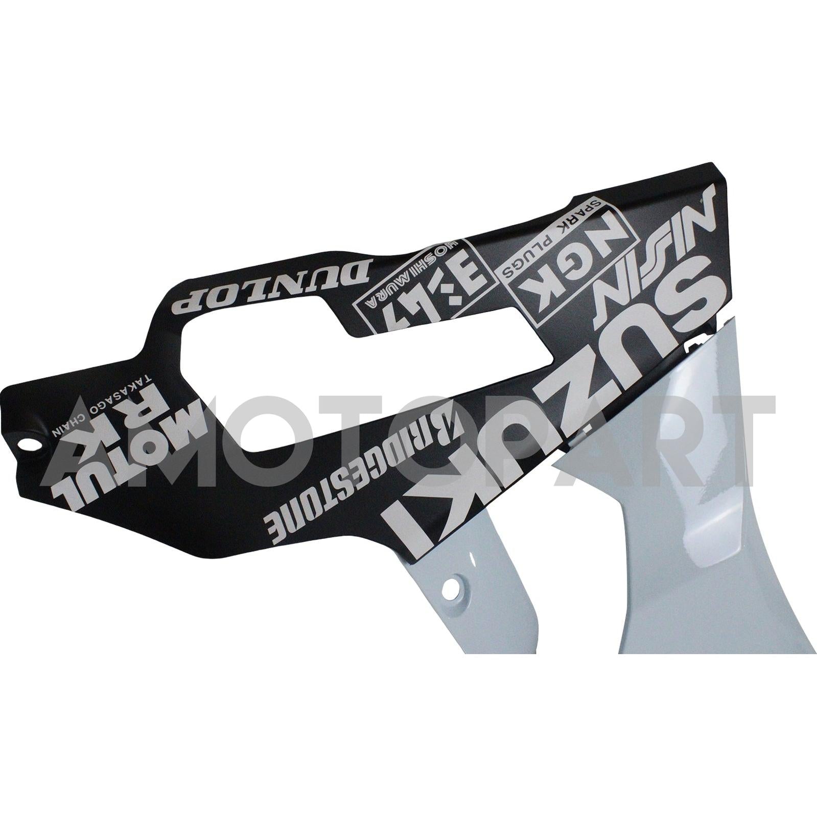 Amotopart 2017-2024 K17 GSXR1000 Suzuki Grey Mix Blue Fadiling Kit