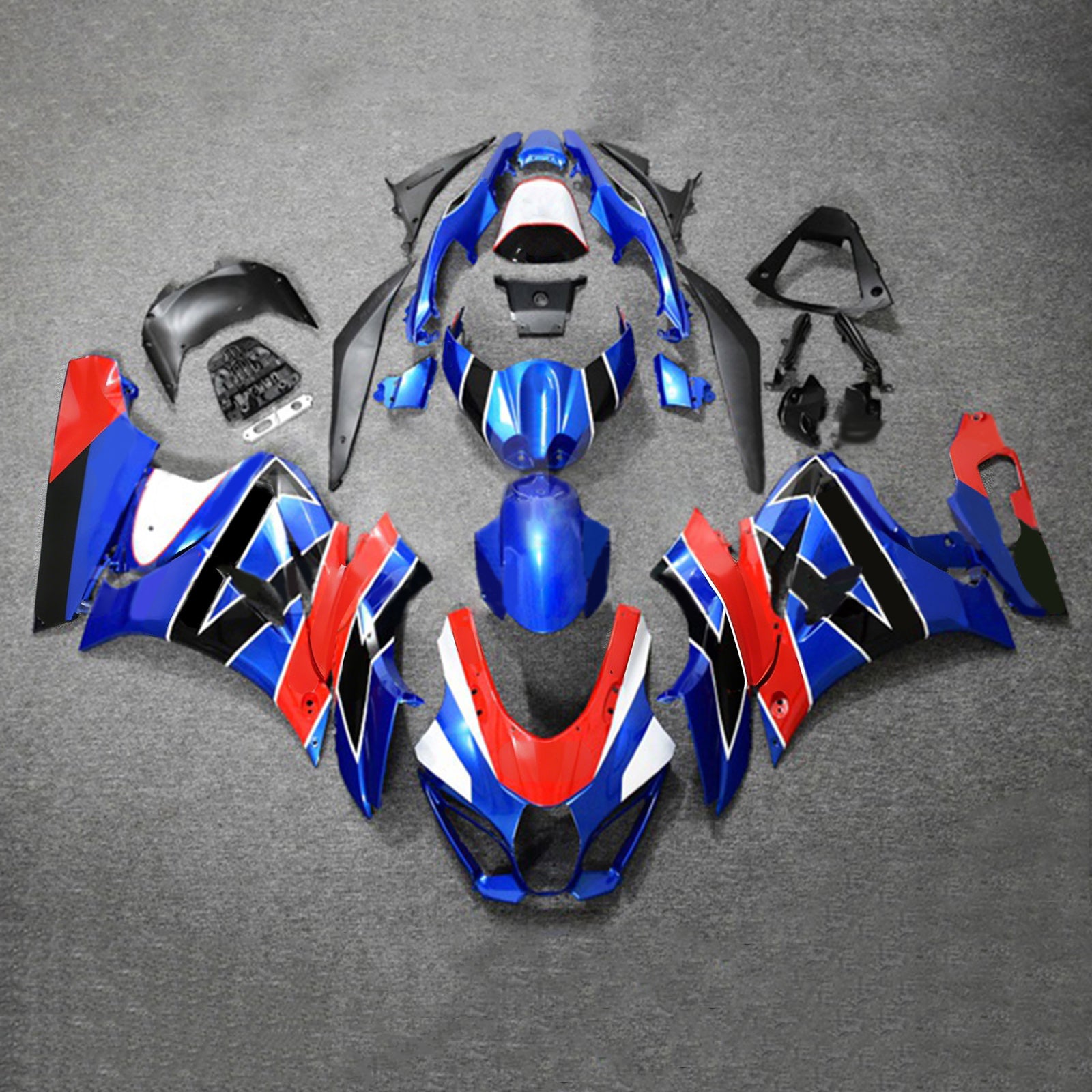 Amotopart 2017-2025 K17 GSXR1000 Suzuki Blue&Red Fairing Kit