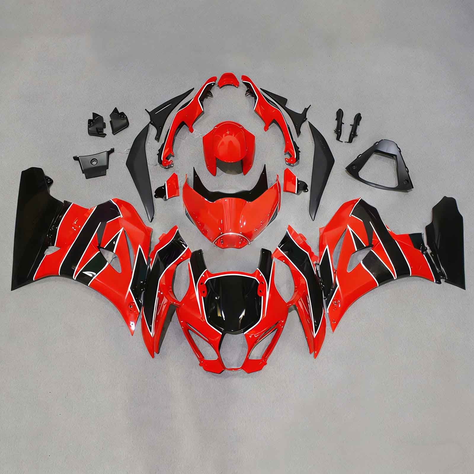 Amotopart 2017-2024 K17 GSXR 1000 Suzuki Black & Red Style 5 Fairing Kit