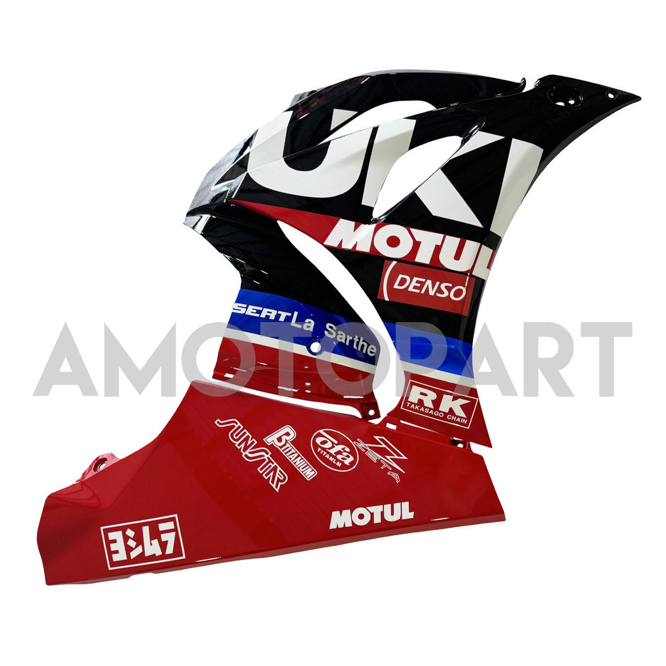Amotopart 2017-2025 K17 GSXR1000 Suzuki Black&Red Style4 Fairing Kit
