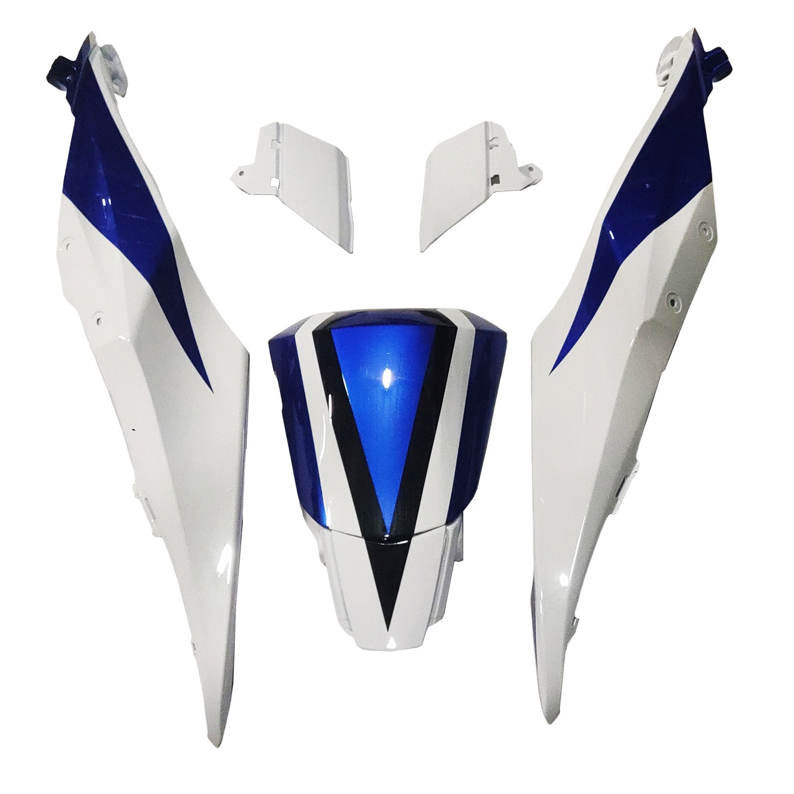 Amotopart 2017-2025 K17 GSXR1000 Suzuki Schwarz&Blue Style4 Verkleidungssatz