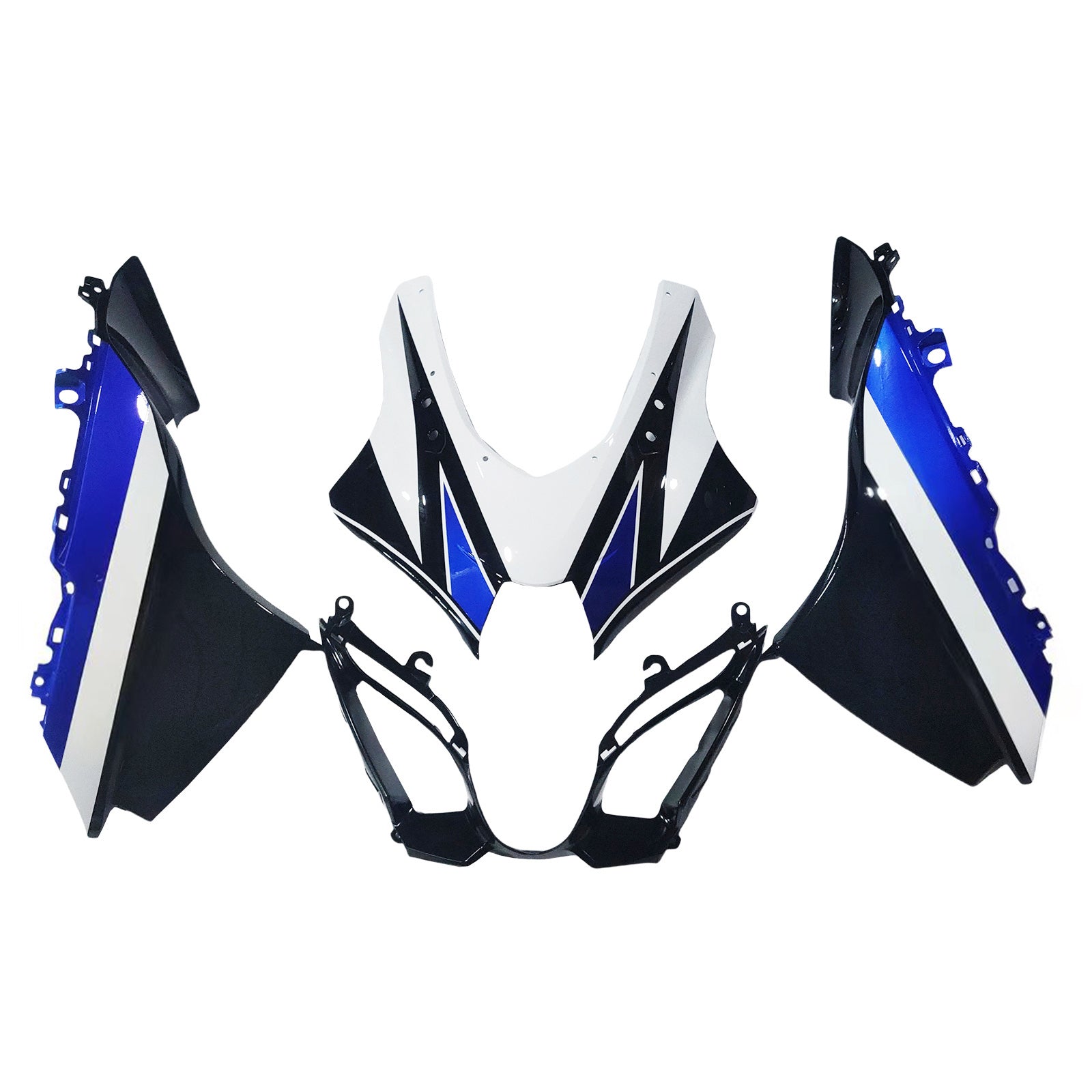 Amotopart 2017-2025 K17 GSXR1000 Suzuki Schwarz&Blue Style4 Verkleidungssatz