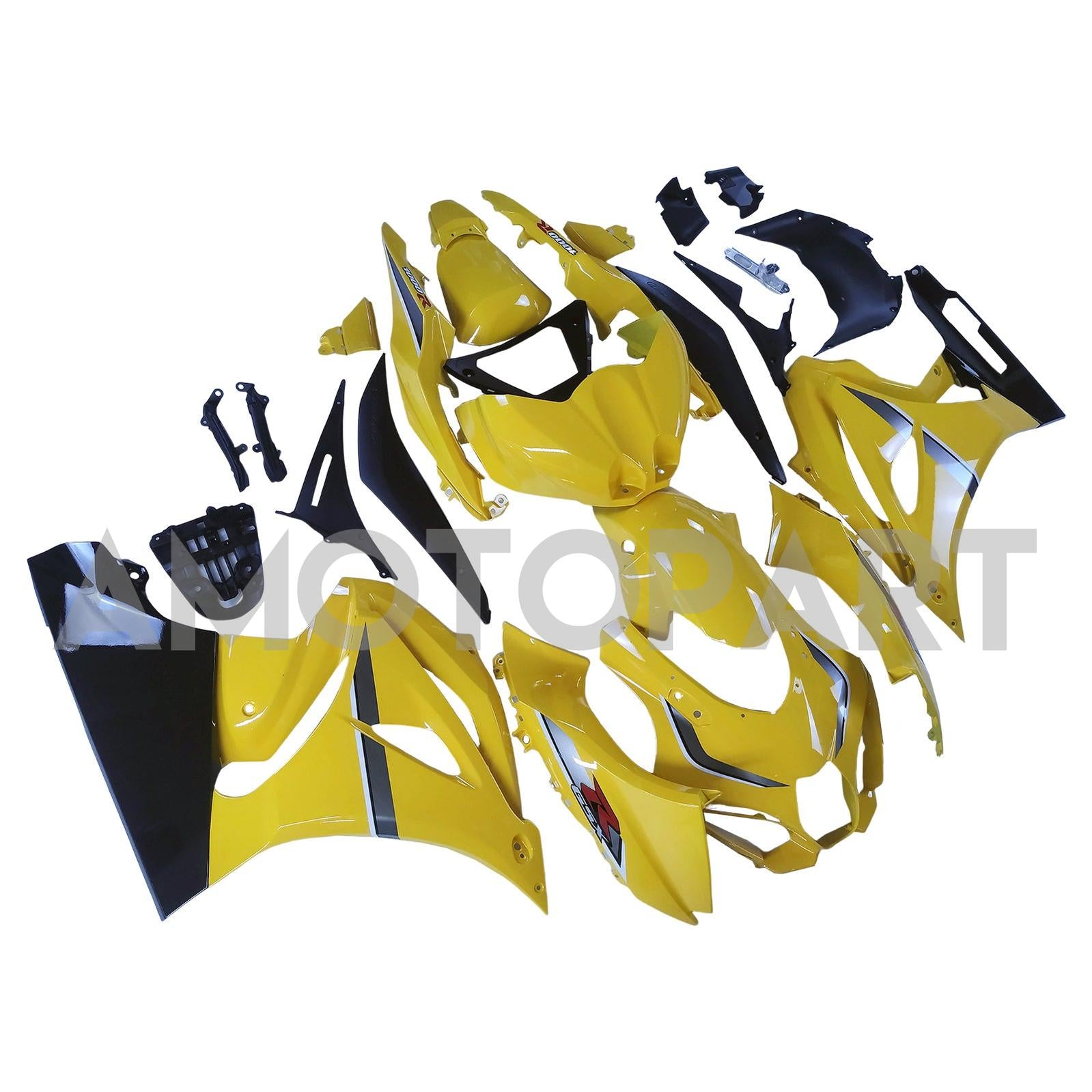 Amotopart 2017-2025 K17 GSXR1000 Suzuki Yellow Fairing Kit